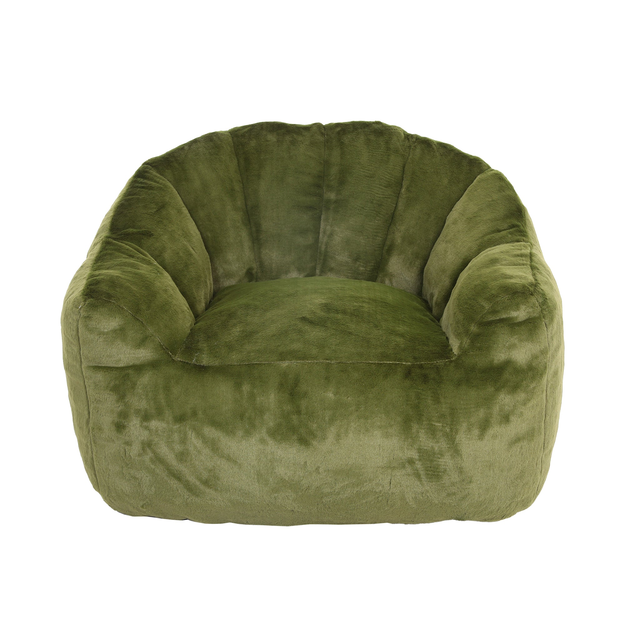 Beanbag Sofa Chair with Armrests Stuffed with High-Density Foam