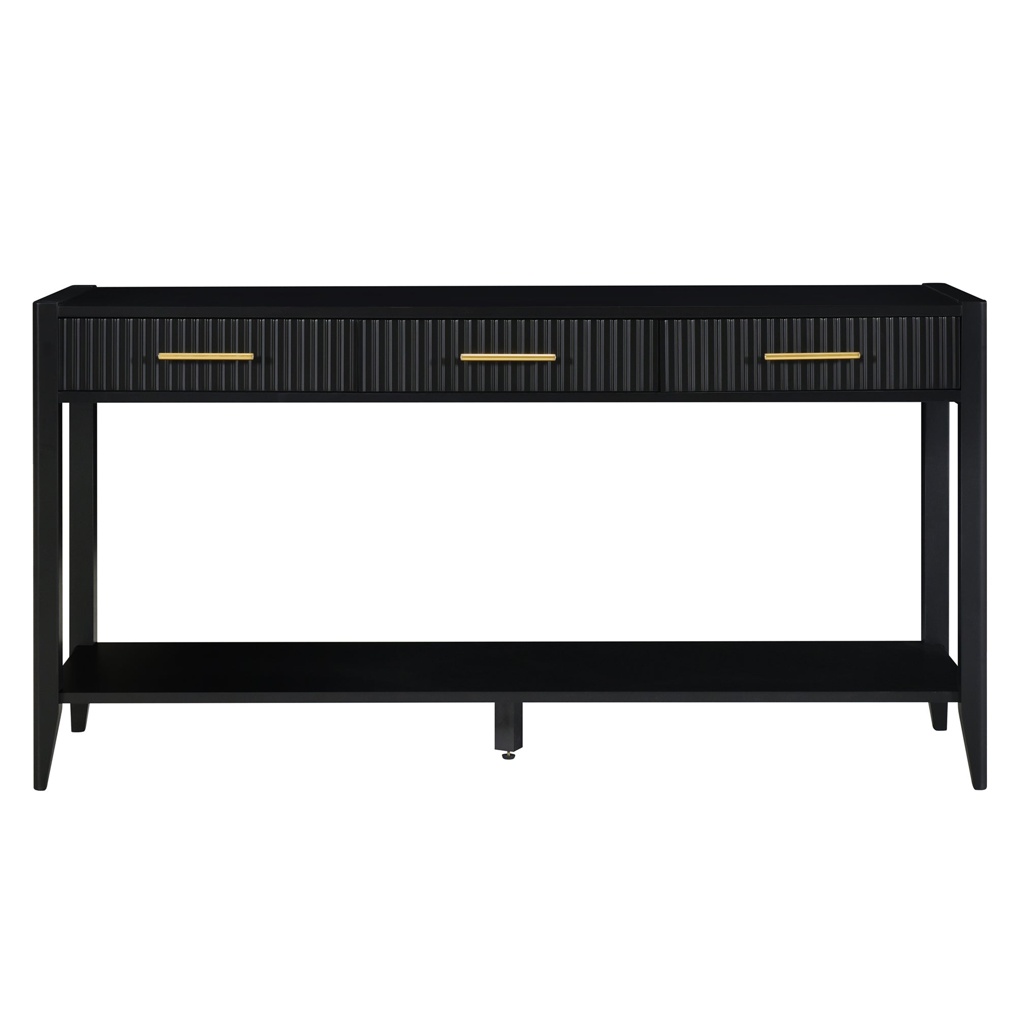 Fluted Drawer Contemporary Entryway Console Table