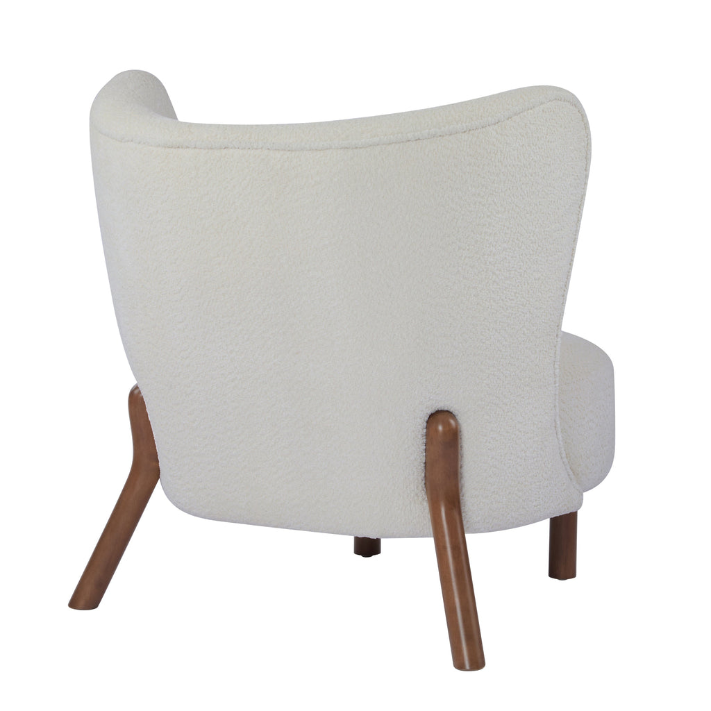 Bella Upholstered Wingback Armless Accent Chair