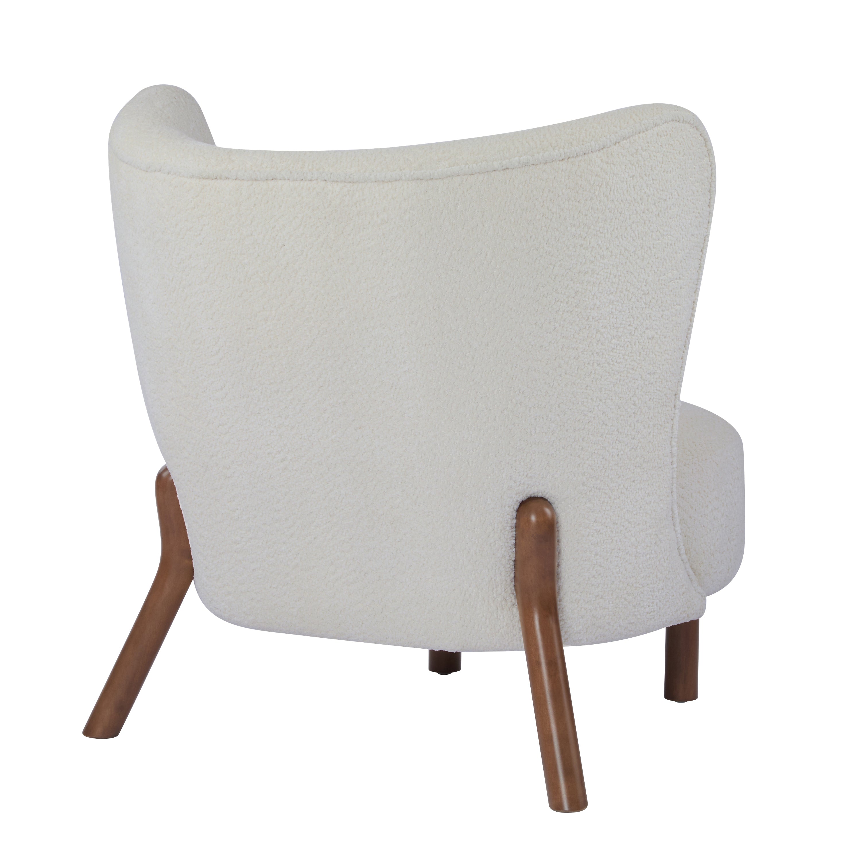Bella Upholstered Wingback Armless Accent Chair