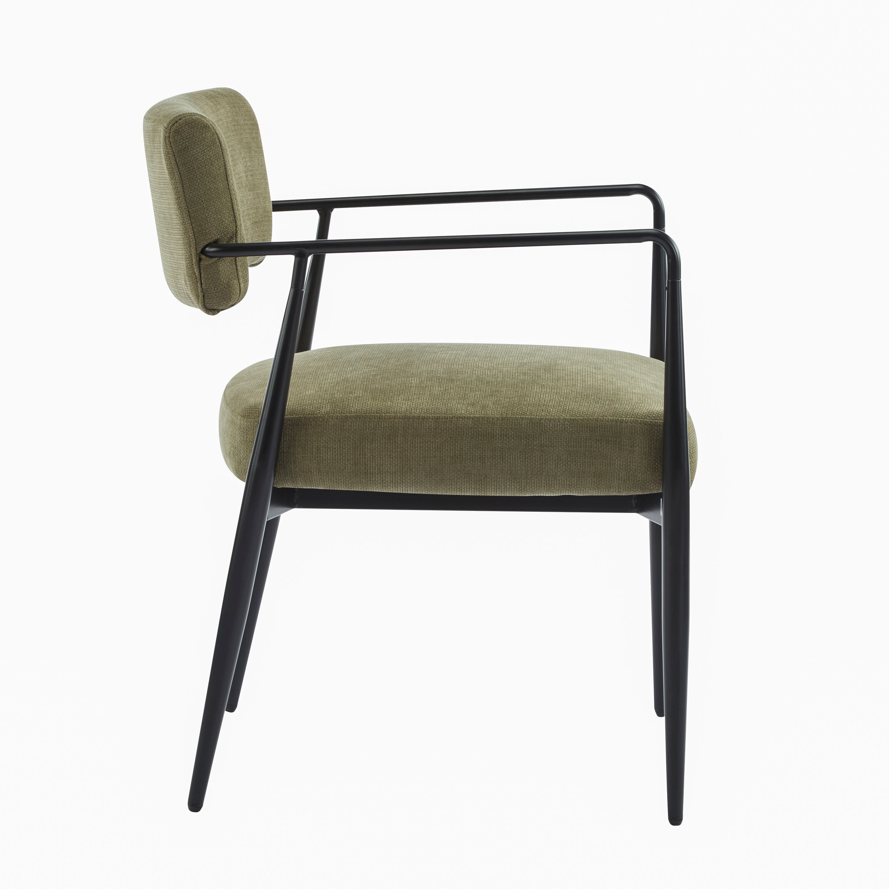 Nora Modern Metal Frame Dining Chair, Set of 2