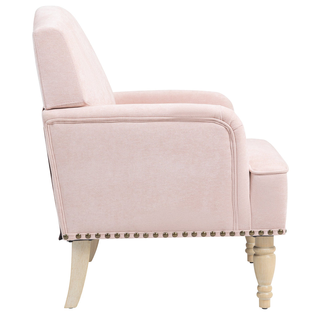 Nailhead Trim Upholstered Accent Chair