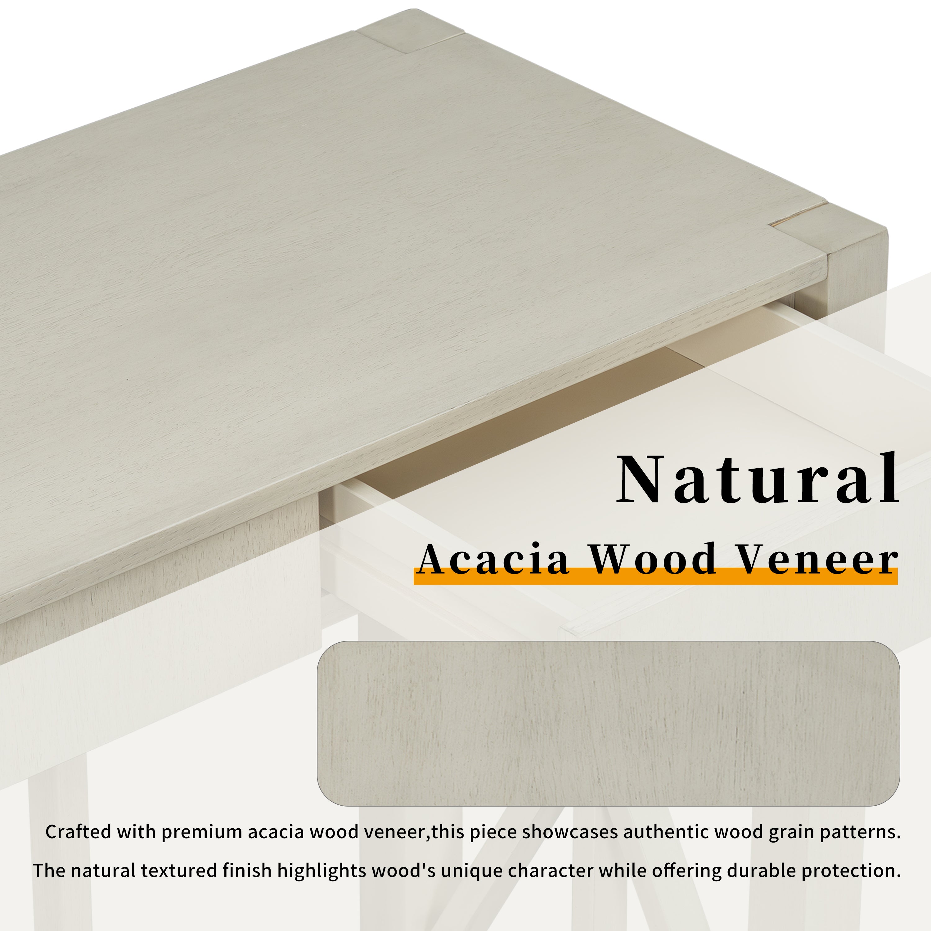 Modern Crisscross Design Entryway Table with Open Bottom Storage