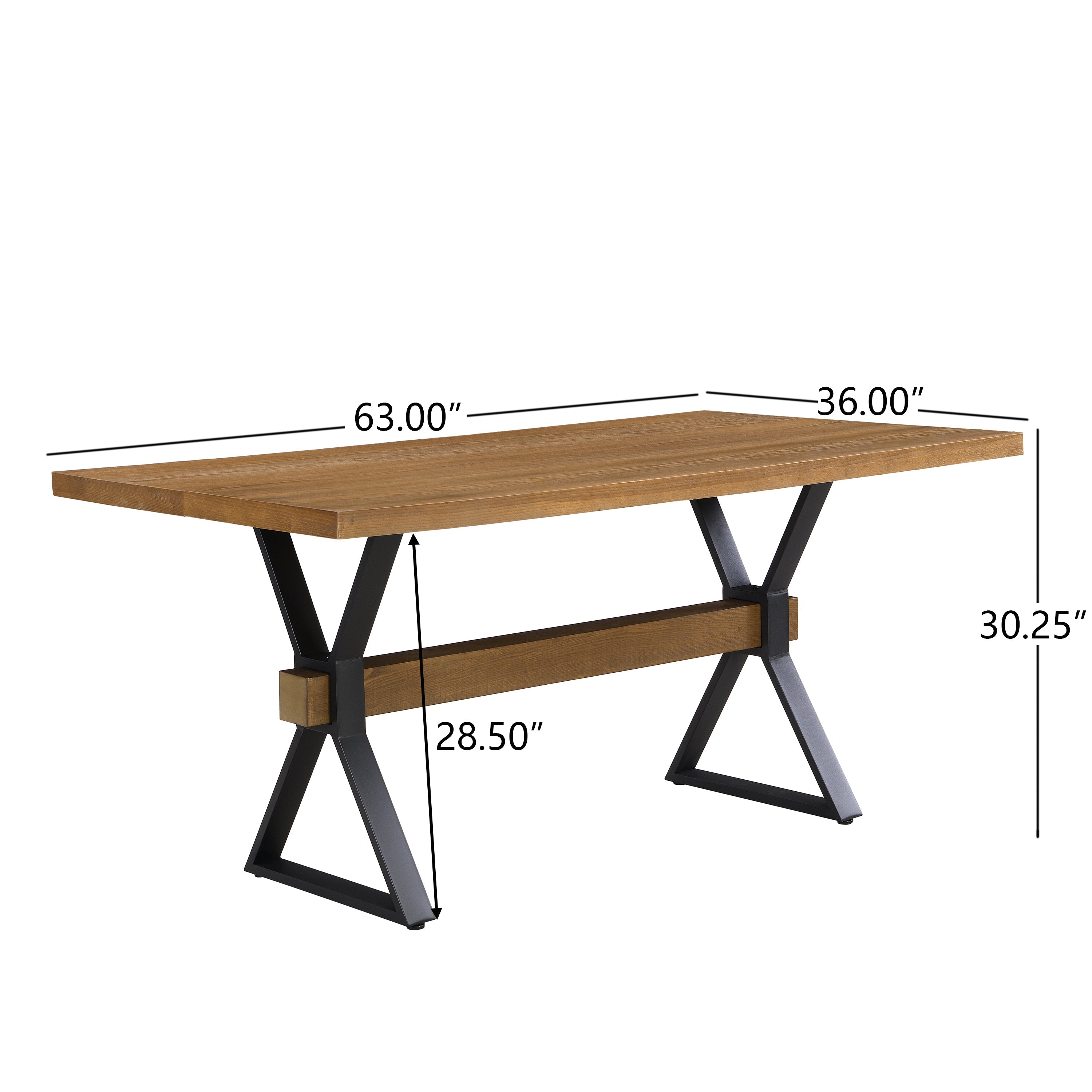 Hartsdale Farmhouse X-Shaped Dining Table