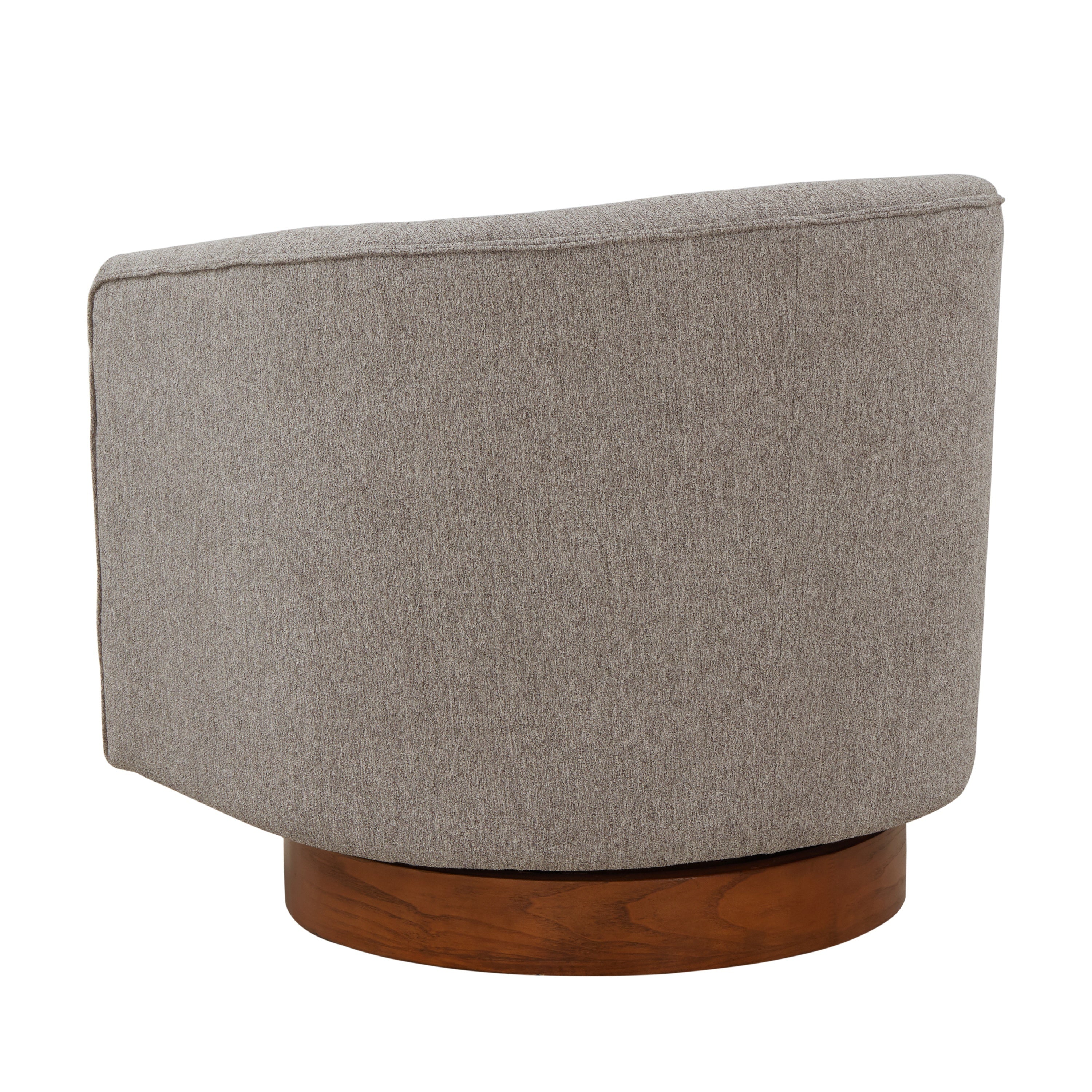 Miramar Wood Base Swivel Club Accent Chair
