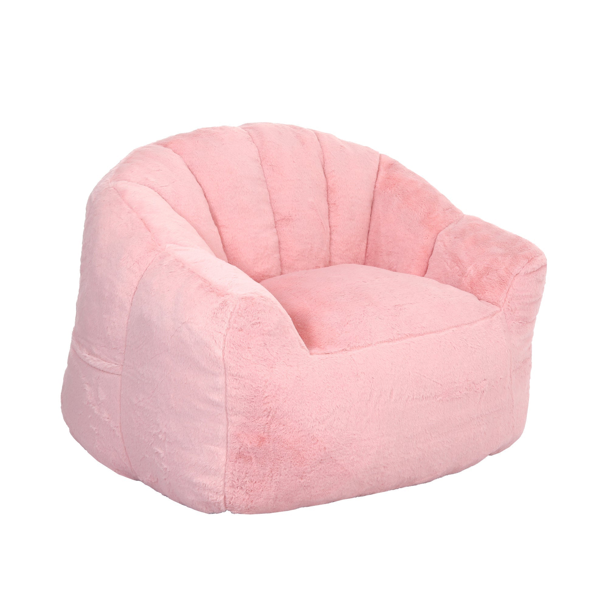 Beanbag Sofa Chair with Armrests Stuffed with High-Density Foam