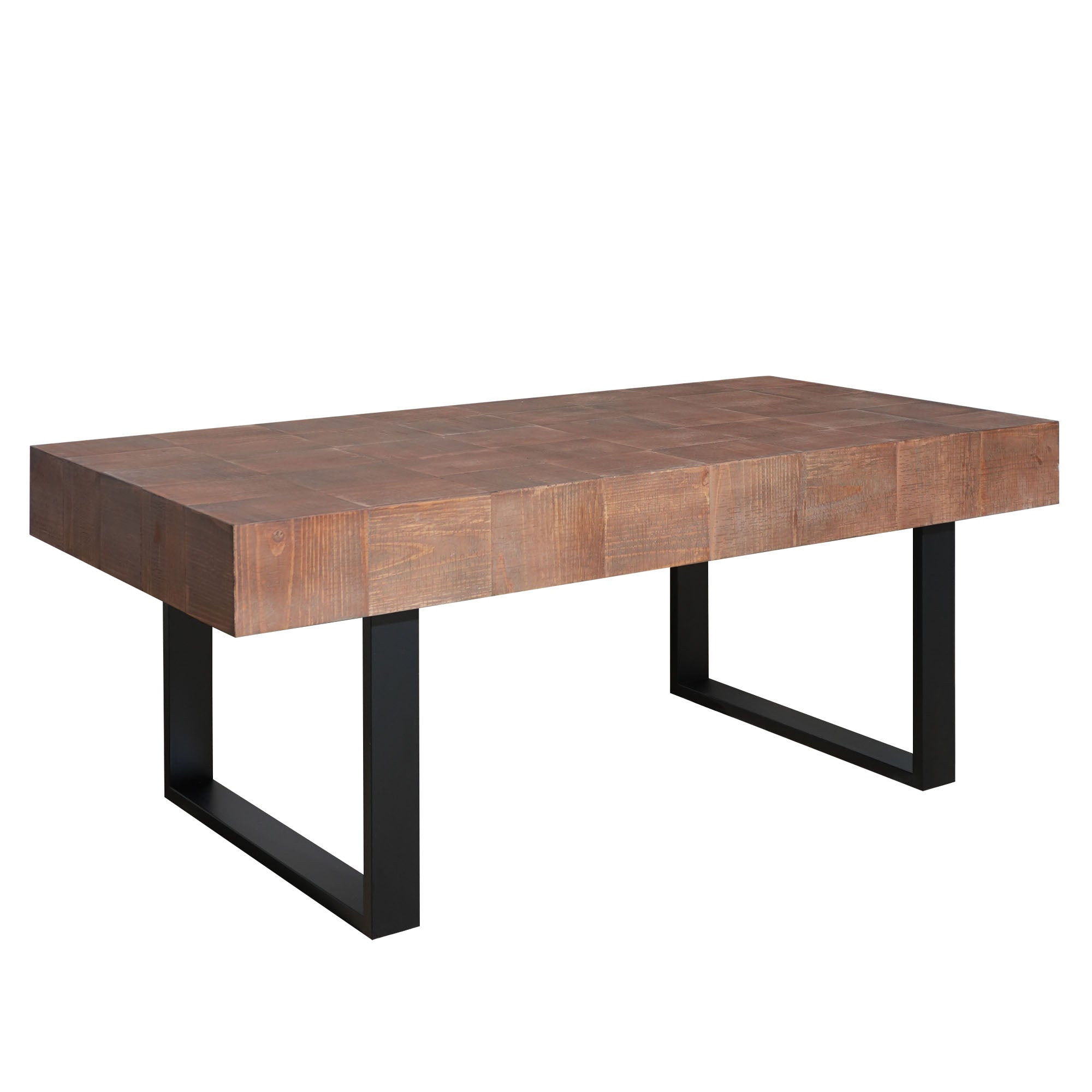 Rustic Industrial Wood Coffee Table