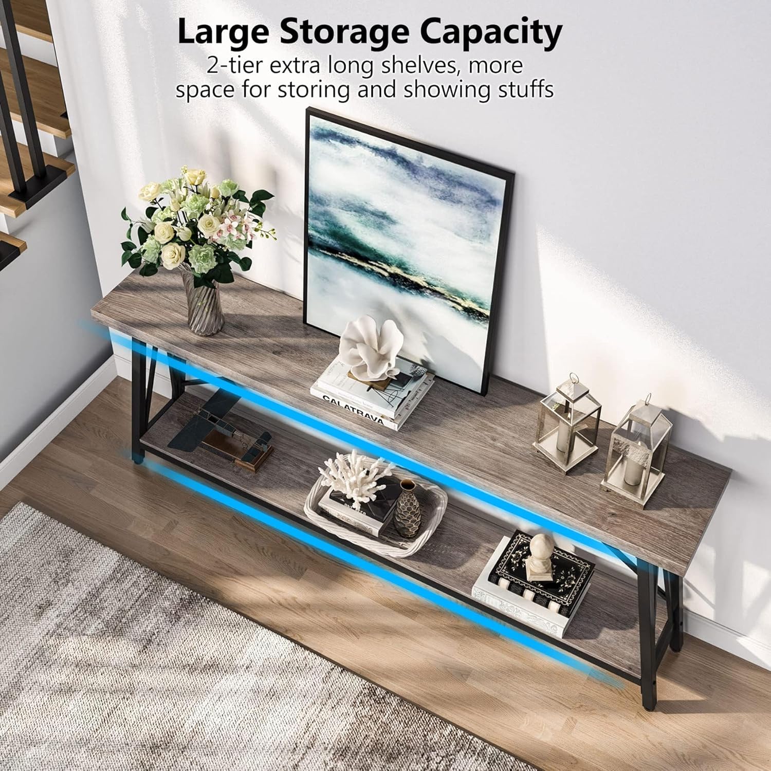 Millstone Industrial Sofa Table