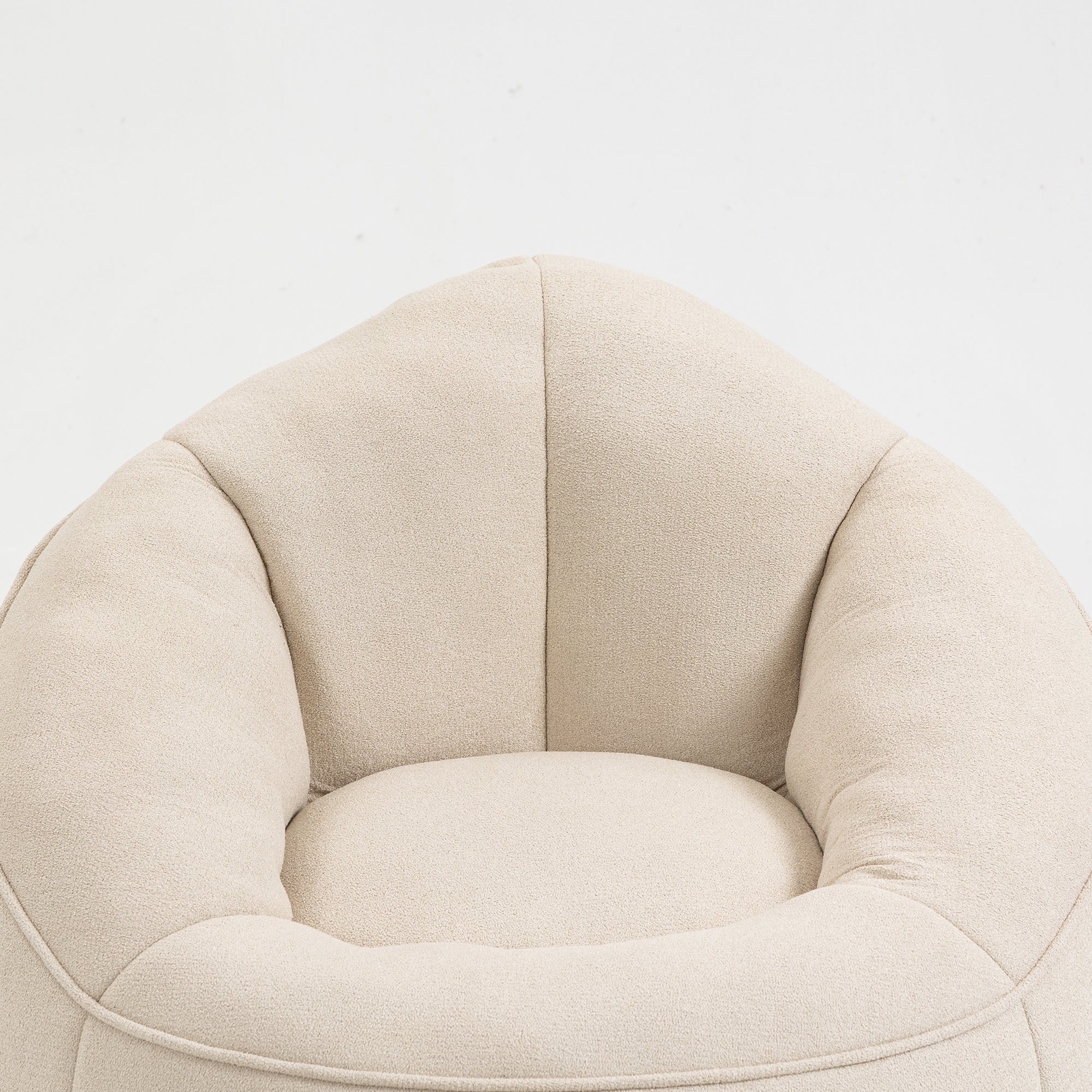 Bean Bag Sofa Chair with High-Pressure Foam and Footrest