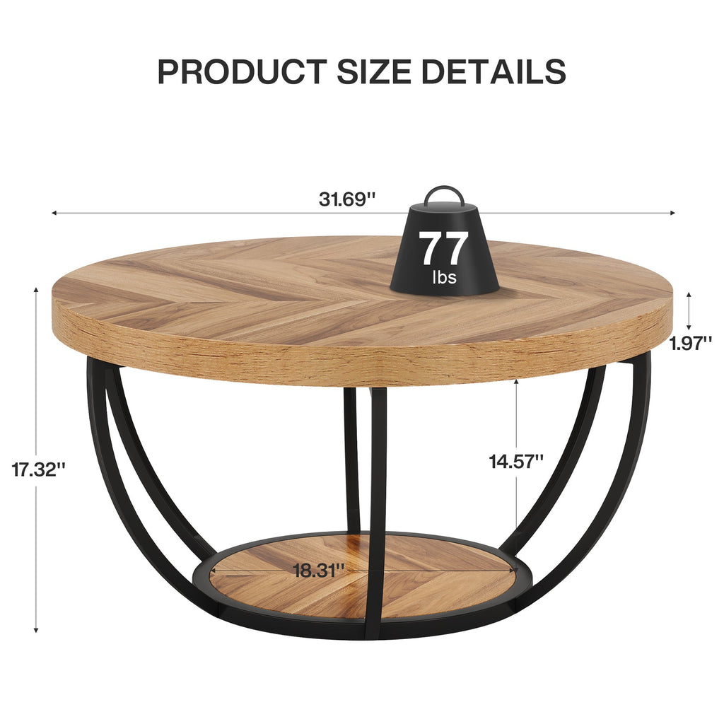 Pendleton Round Coffee Table