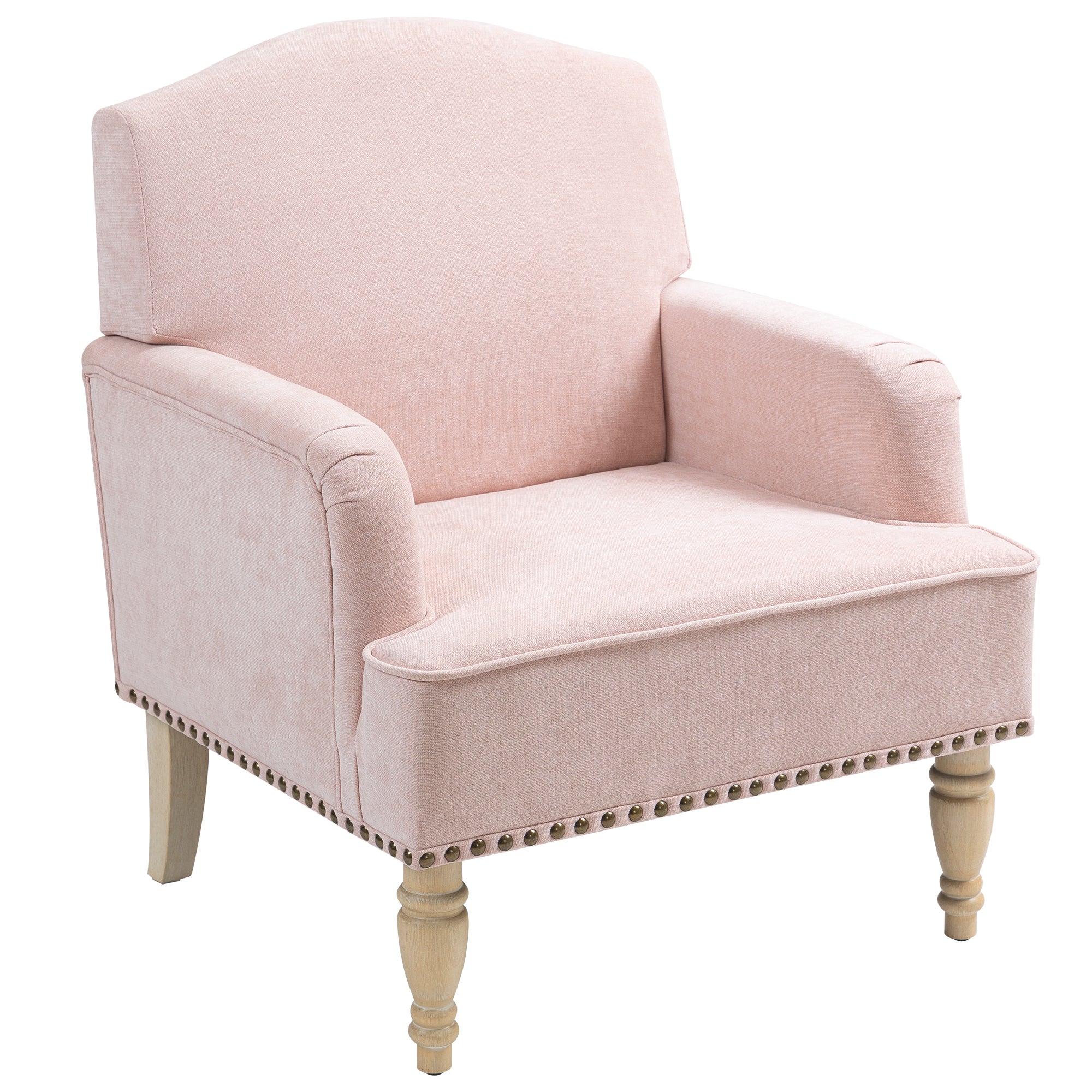 Nailhead Trim Upholstered Accent Chair