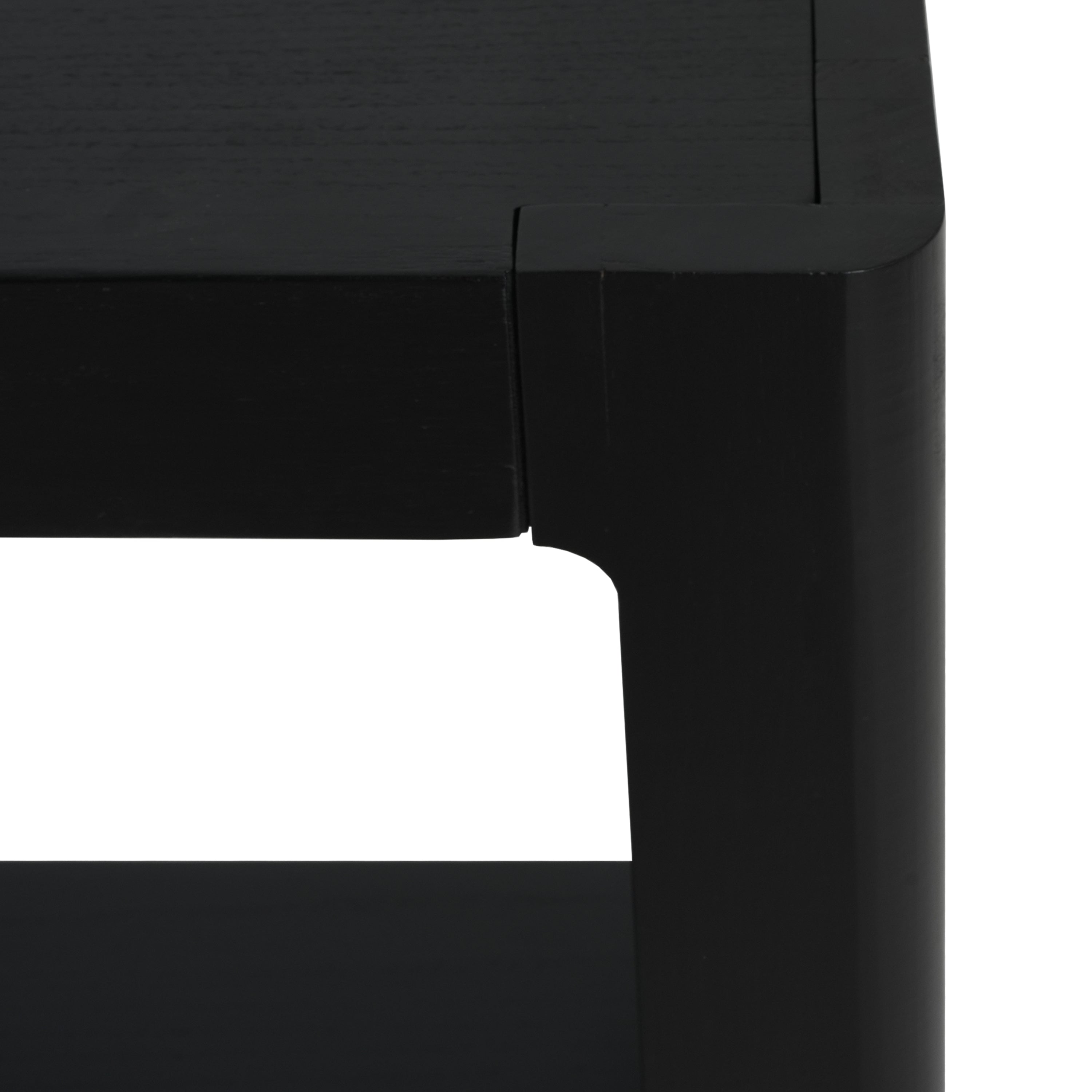 Modern Farmhouse Minimalist Rounded Console Table