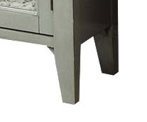 Kacia Mirrored Door Antique Finish Console Cabinet