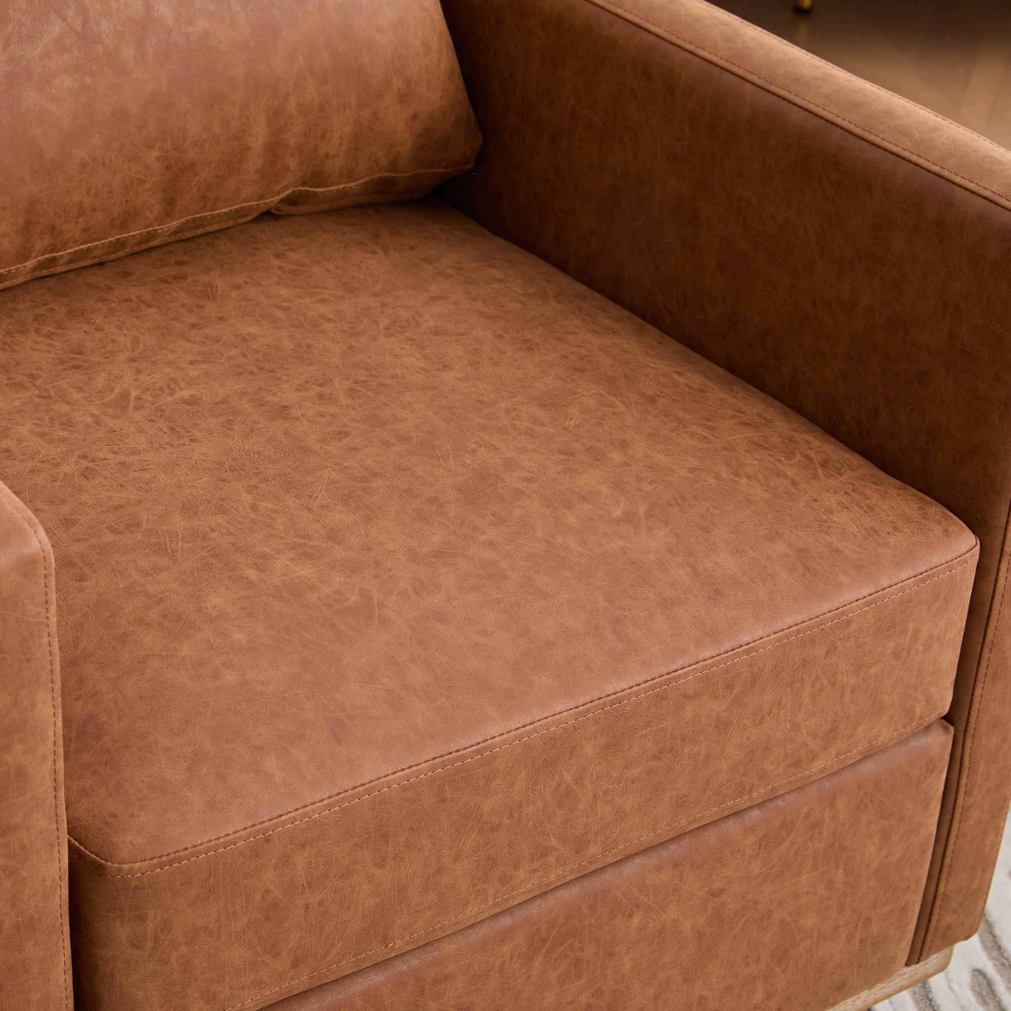 Thornfield Upholstered Square Swivel Accent Chair