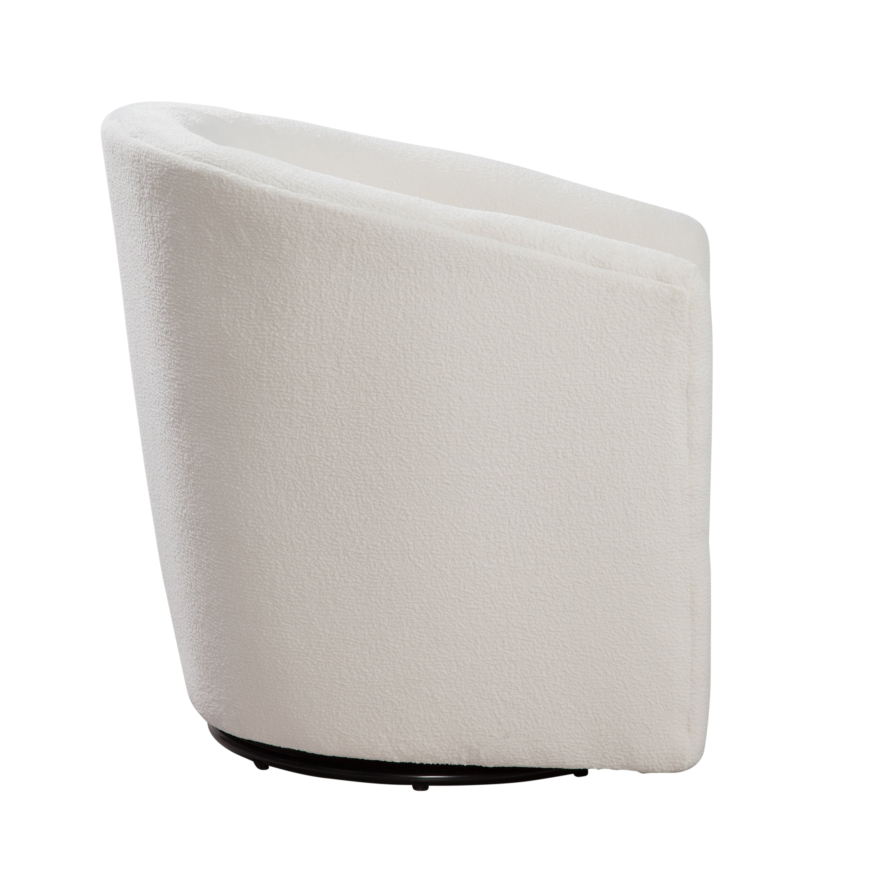 Oaklynn Barrel Style Swivel Accent Chair with Performance Fabric