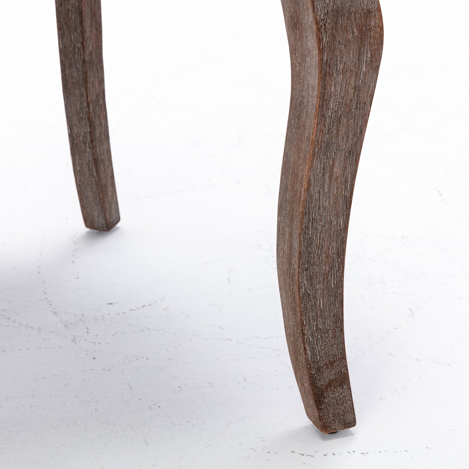 Square Back Upholstered Dining Chair with Bronze Nailhead Trim, Set of 2
