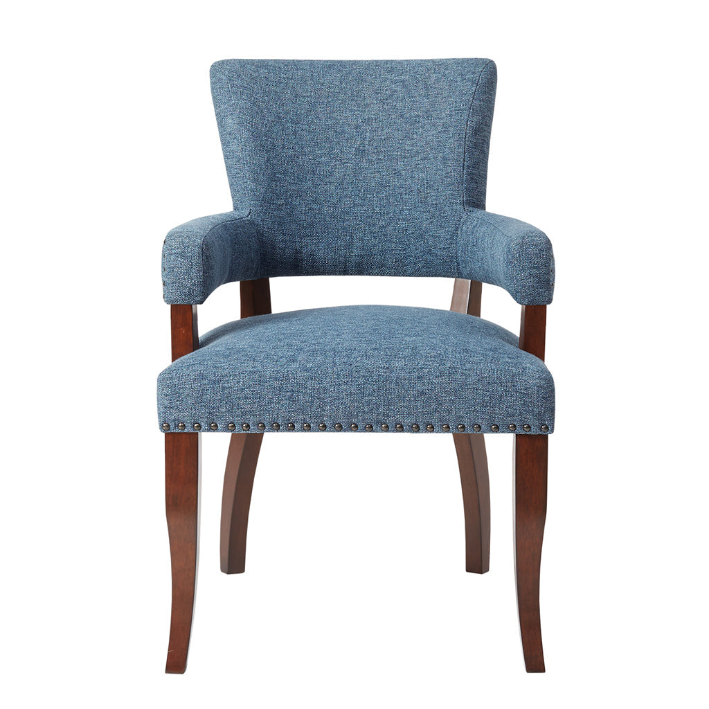 Dawson Arm Upholstered Nailhead Trim Dining Chair