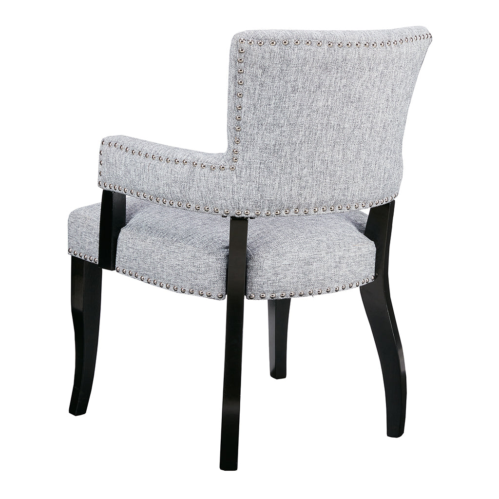 Dawson Arm Upholstered Nailhead Trim Dining Chair