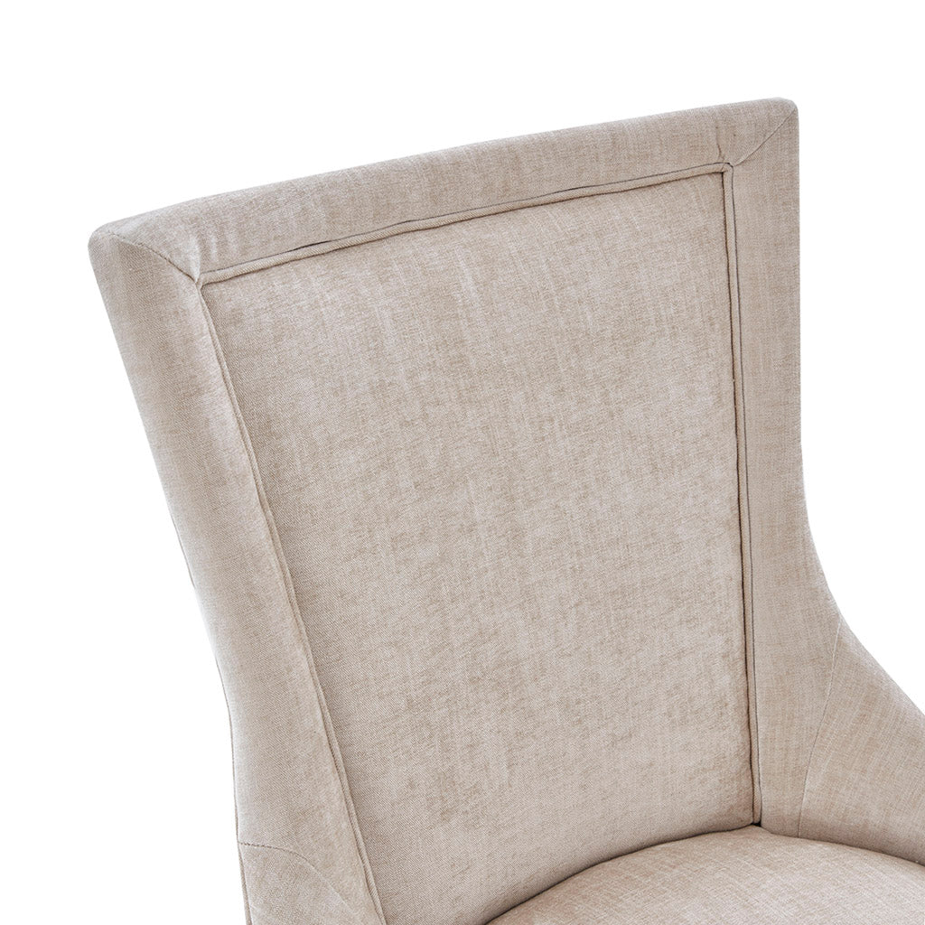 Flared High Back Upholstered Dining Chair, Set of 2