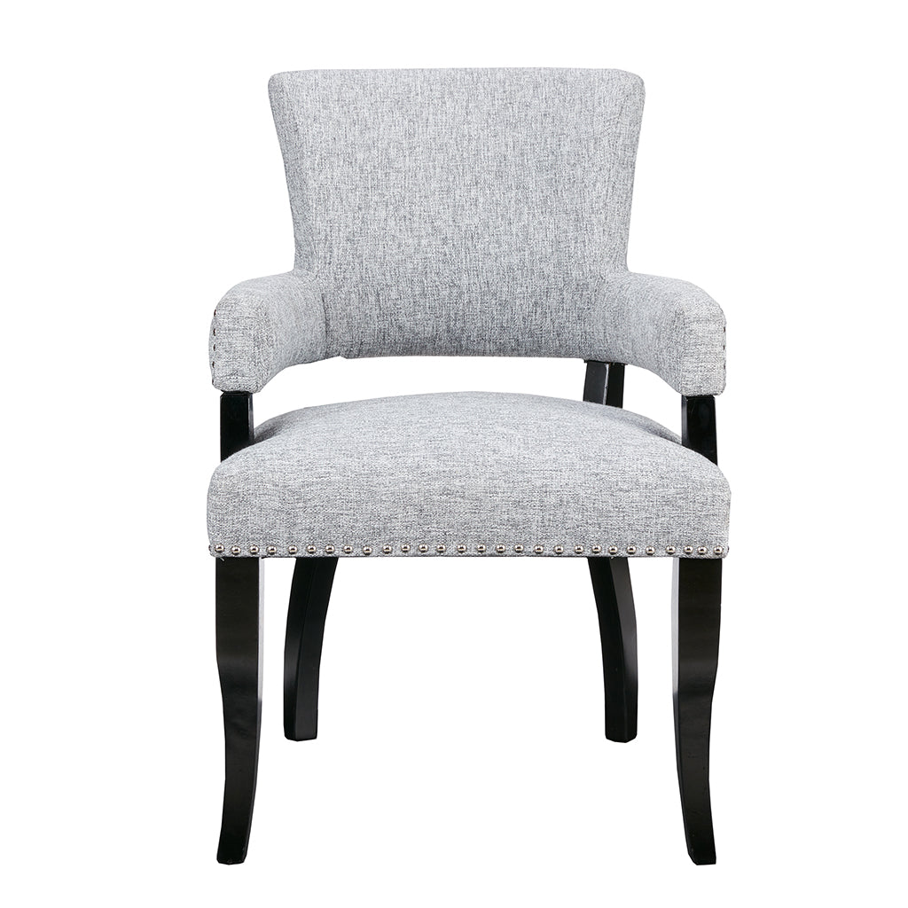 Dawson Arm Upholstered Nailhead Trim Dining Chair