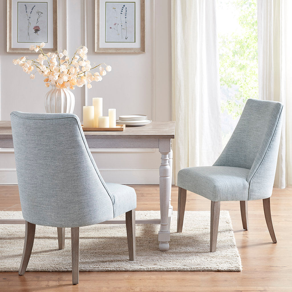 Upholstered High Back Dining Chair, Set of 2