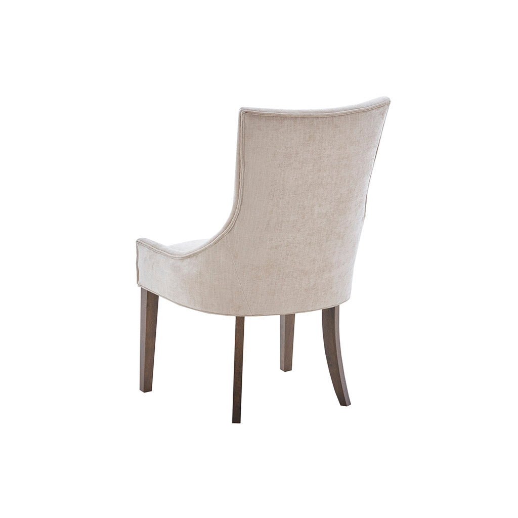Flared High Back Upholstered Dining Chair, Set of 2