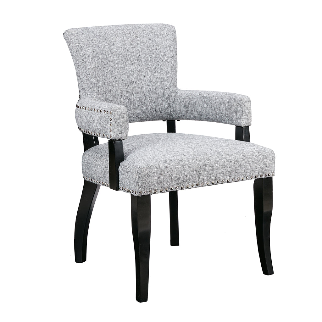 Dawson Arm Upholstered Nailhead Trim Dining Chair