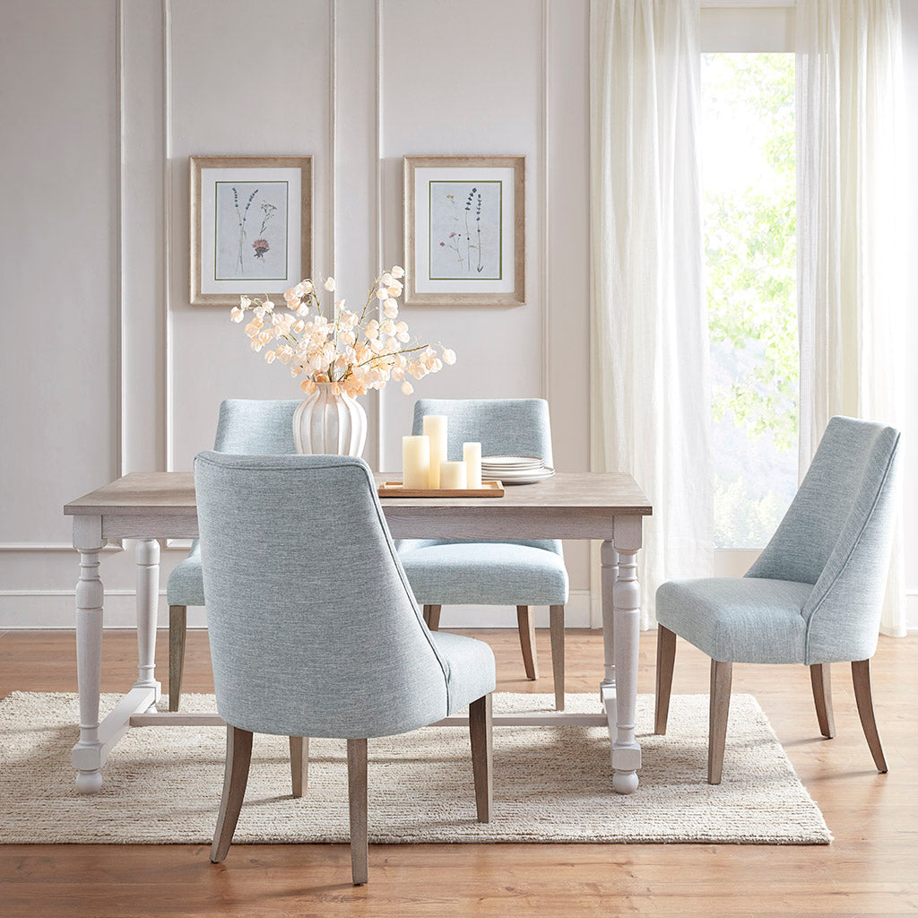 Upholstered High Back Dining Chair, Set of 2