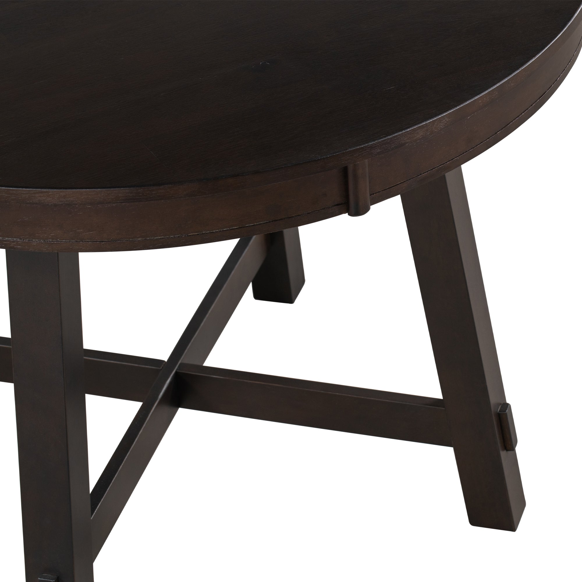 Farmhouse Round Extendable Dining Table with 16 Leaf