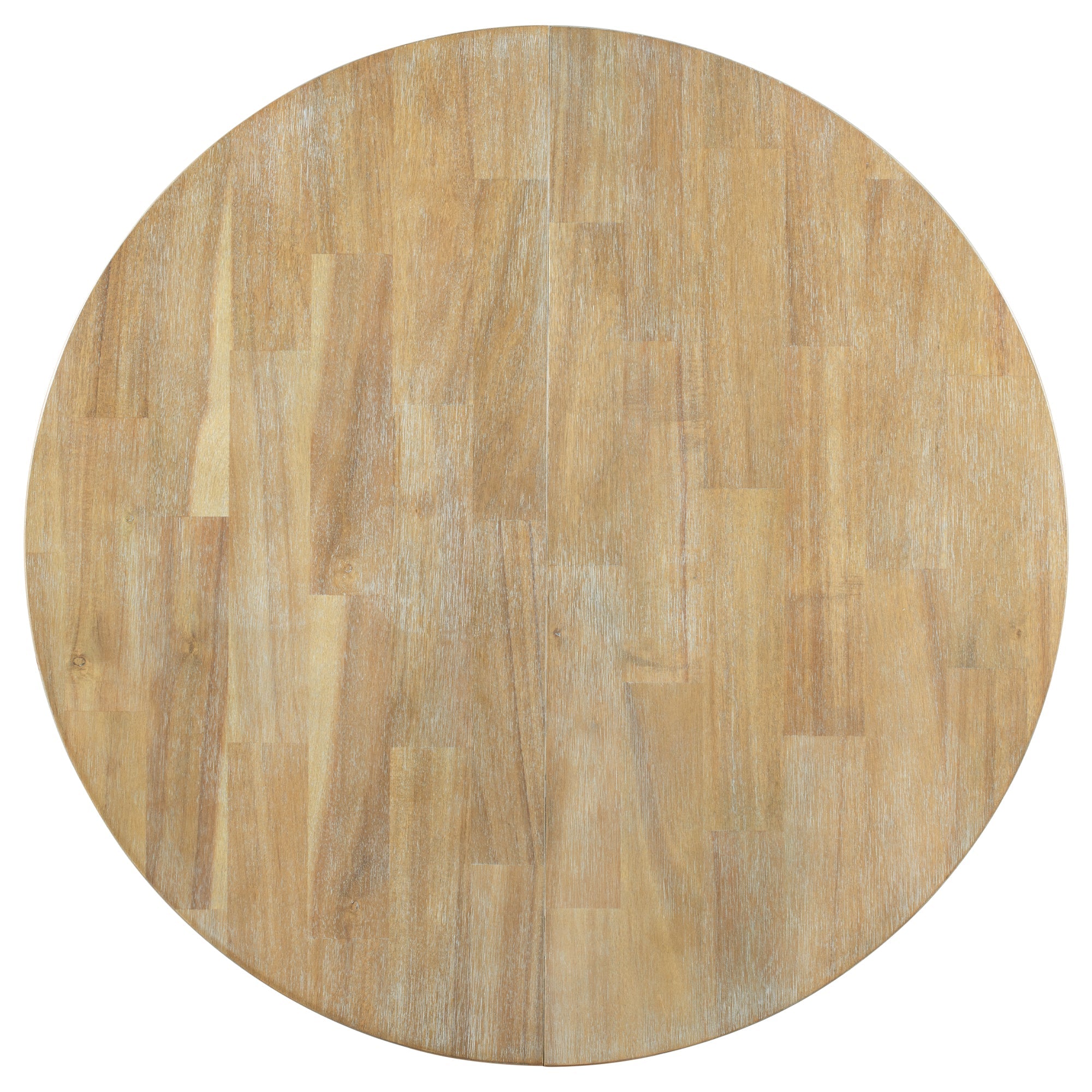 Farmhouse Round Extendable Dining Table with 16 Leaf