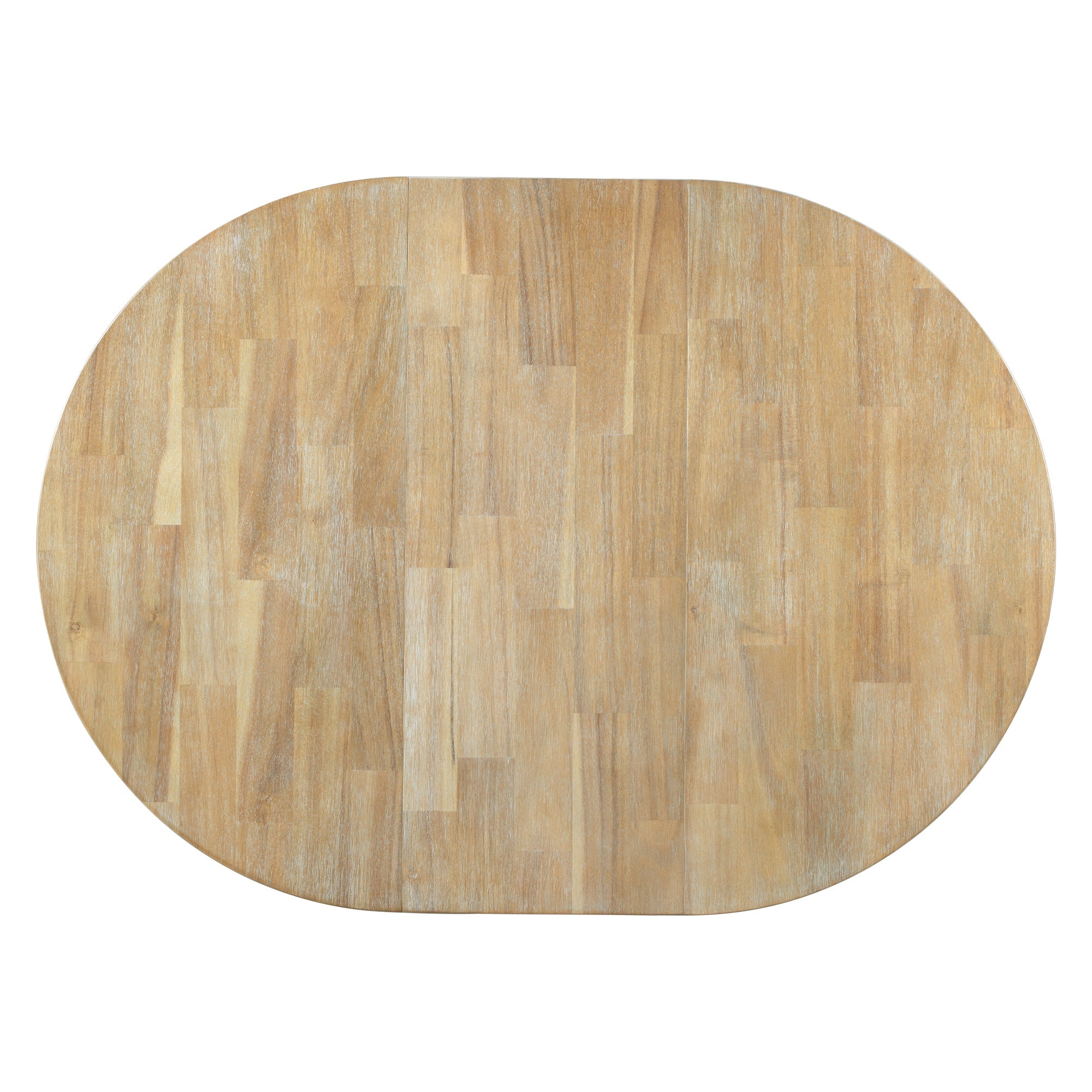 Farmhouse Round Extendable Dining Table with 16 Leaf