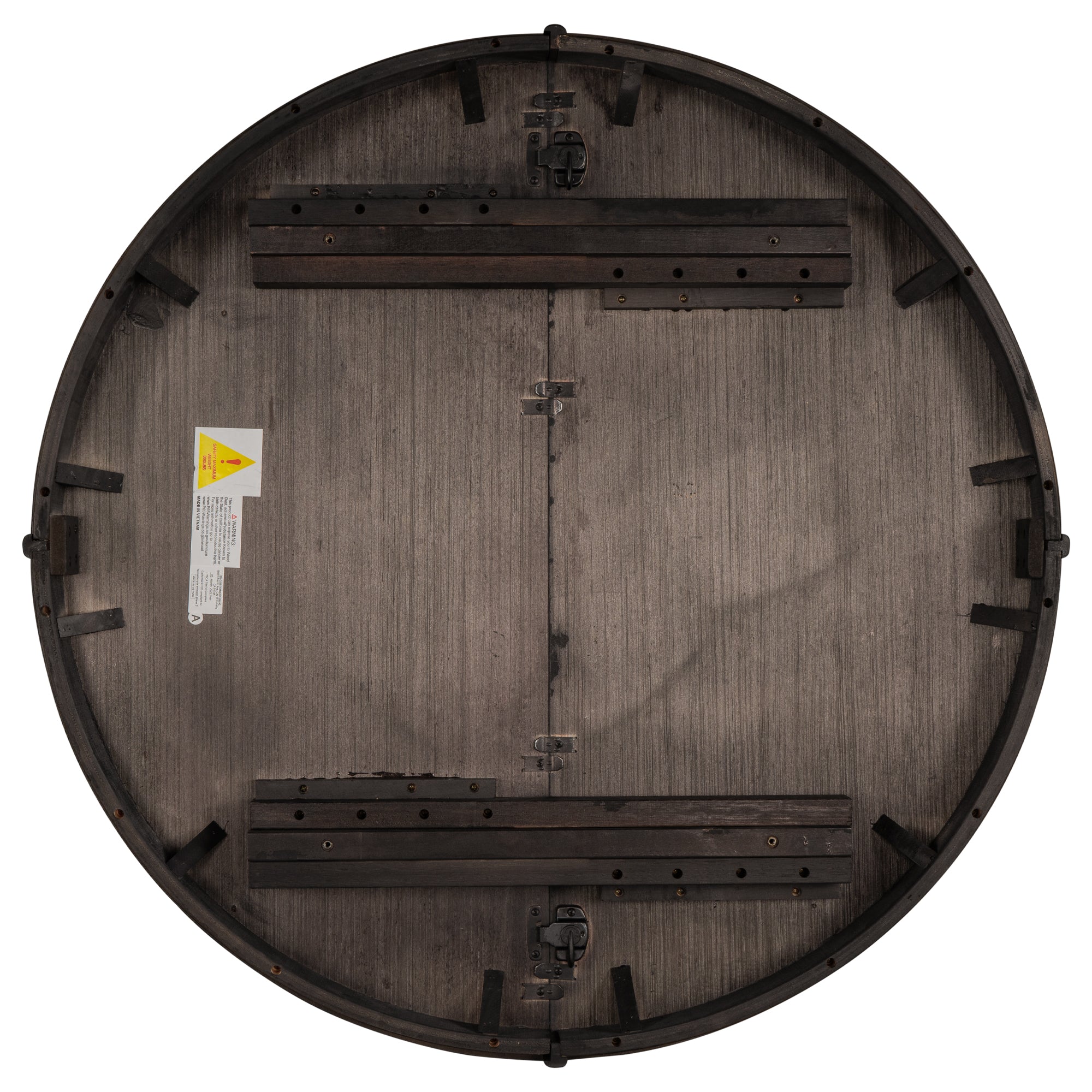 Farmhouse Round Extendable Dining Table with 16 Leaf