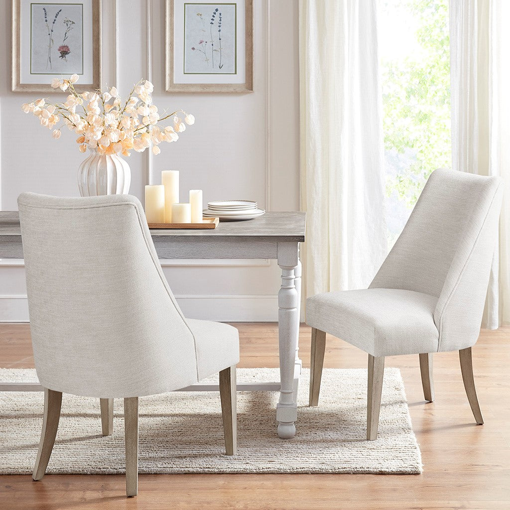 Upholstered High Back Dining Chair, Set of 2