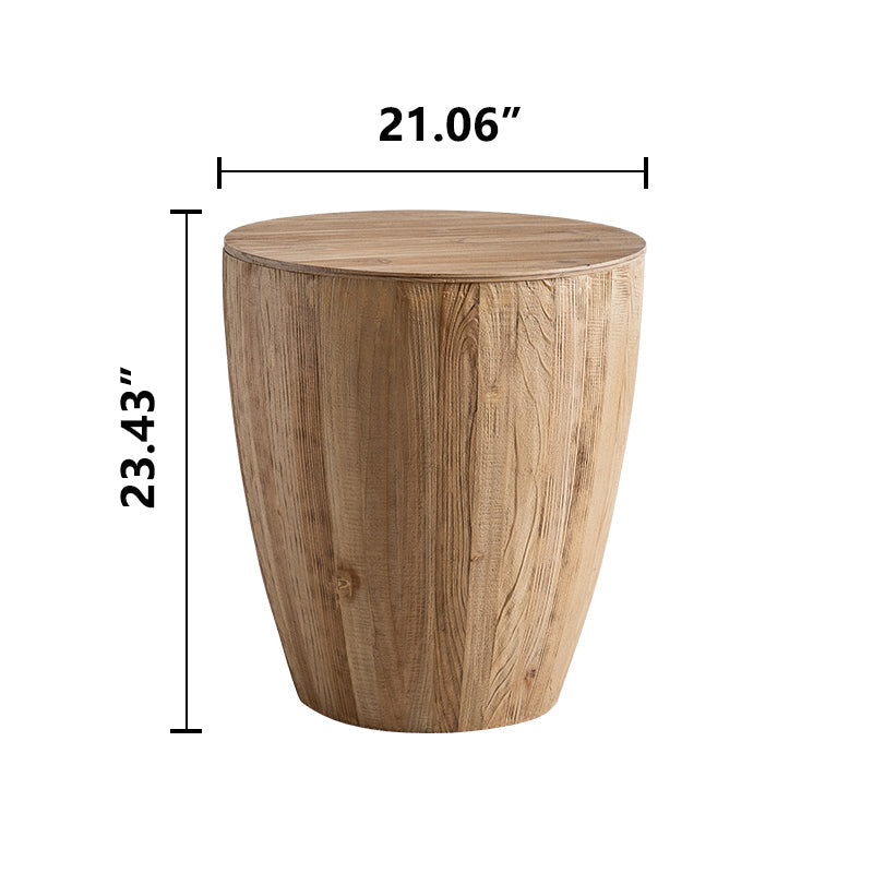 Bucket Shaped Drum Side Table