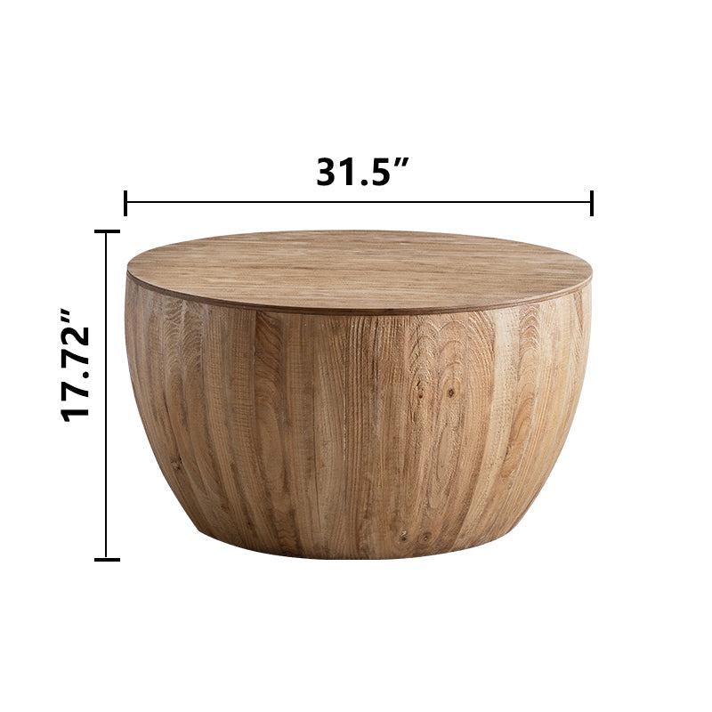 Bucket Shaped Drum Coffee Table