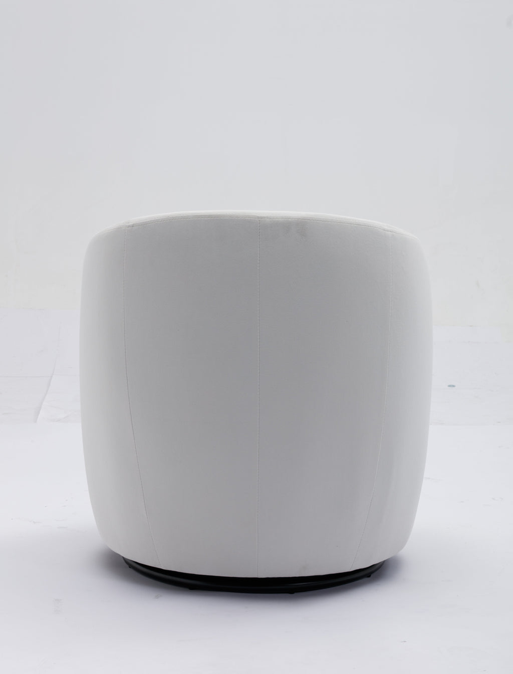 Velvet Fabric Swivel Barrel Accent Chair