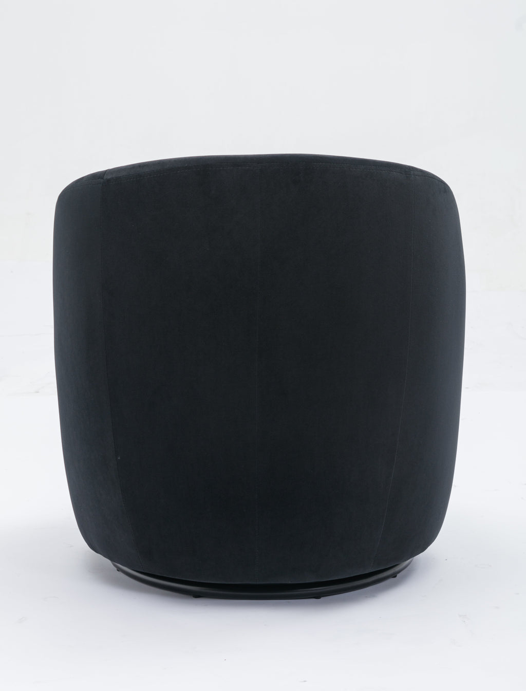 Velvet Fabric Swivel Barrel Accent Chair