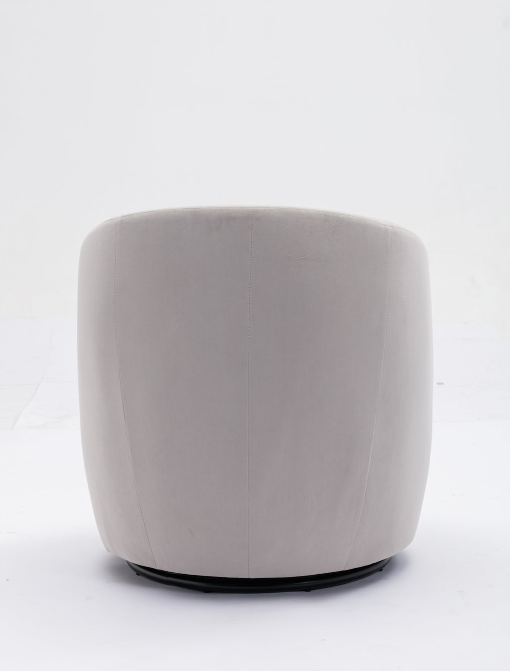 Velvet Fabric Swivel Barrel Accent Chair