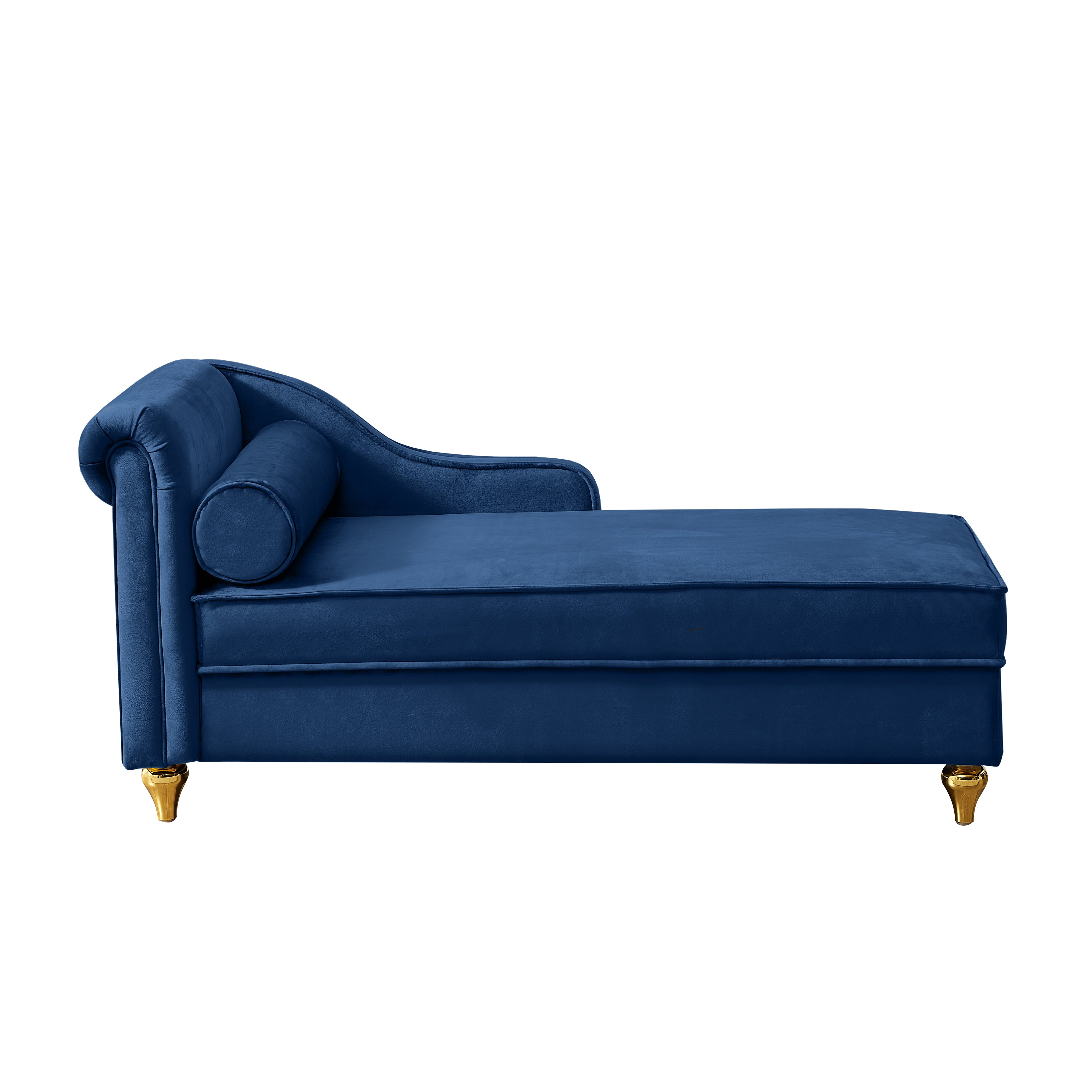 Glam Velvet Upholstered Chaise Lounge Chair