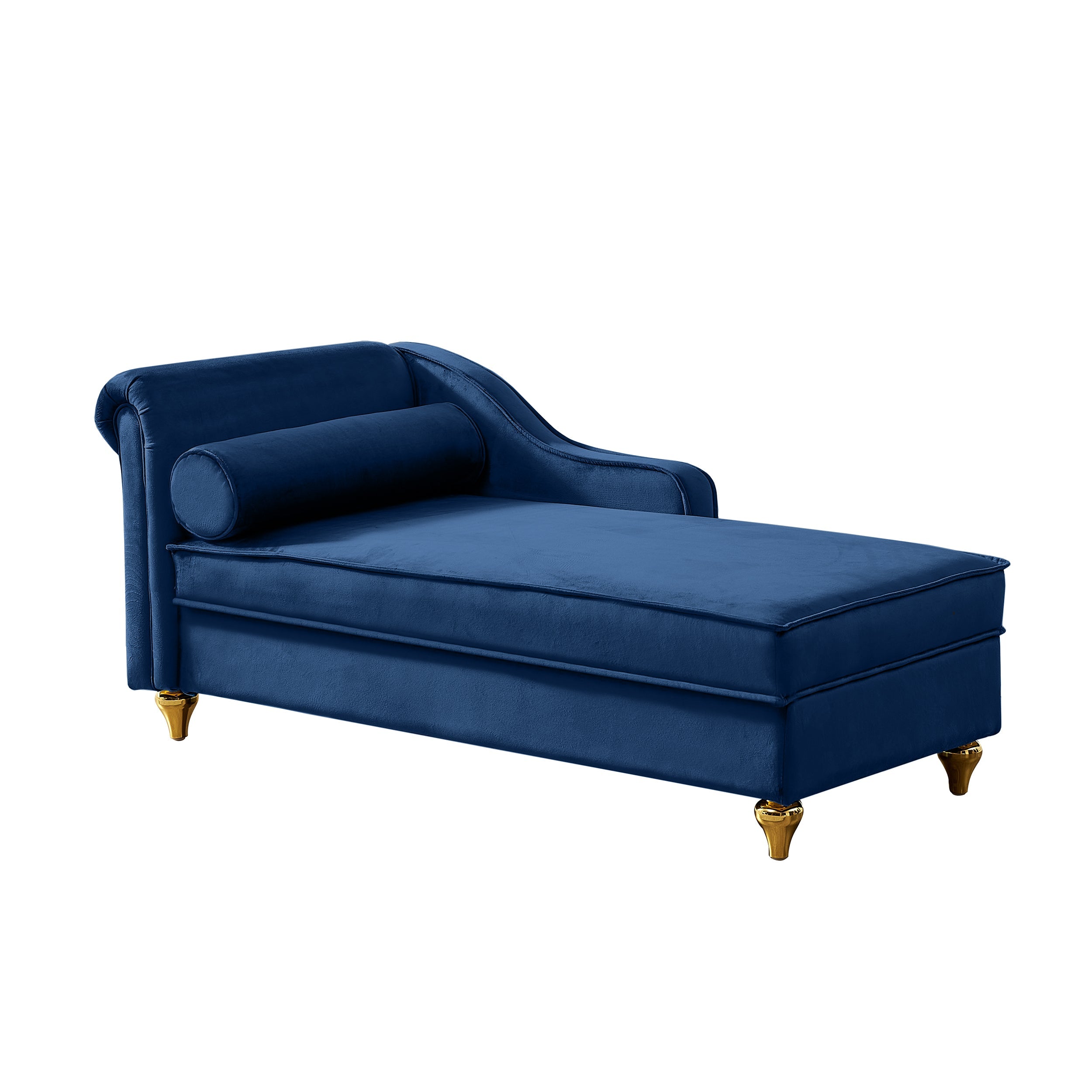 Glam Velvet Upholstered Chaise Lounge Chair