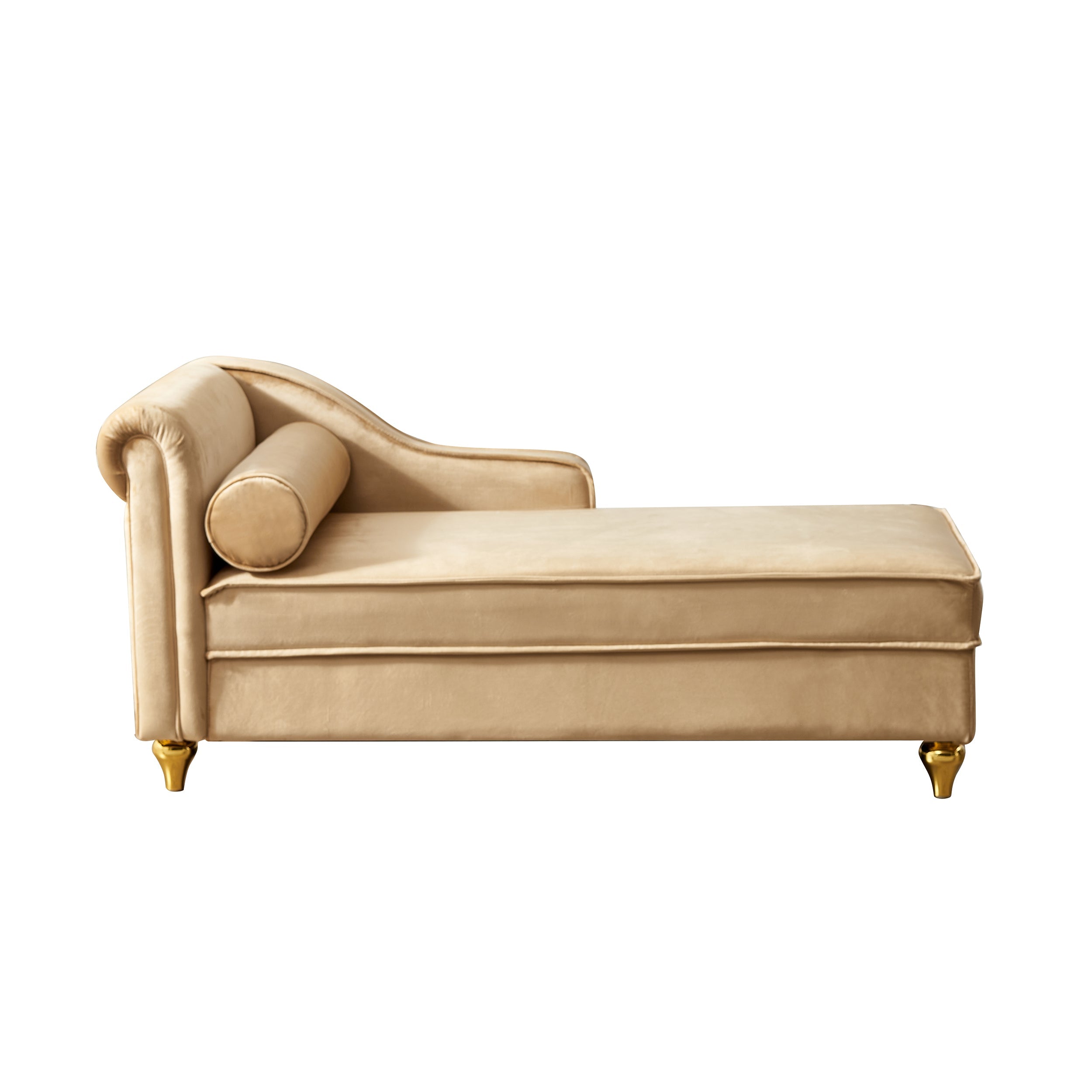 Glam Velvet Upholstered Chaise Lounge Chair