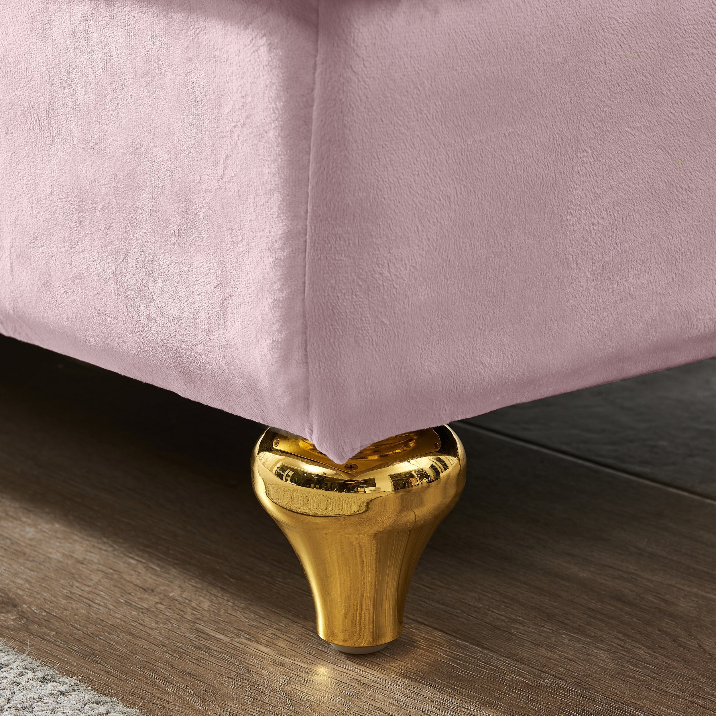 Glam Velvet Upholstered Chaise Lounge Chair