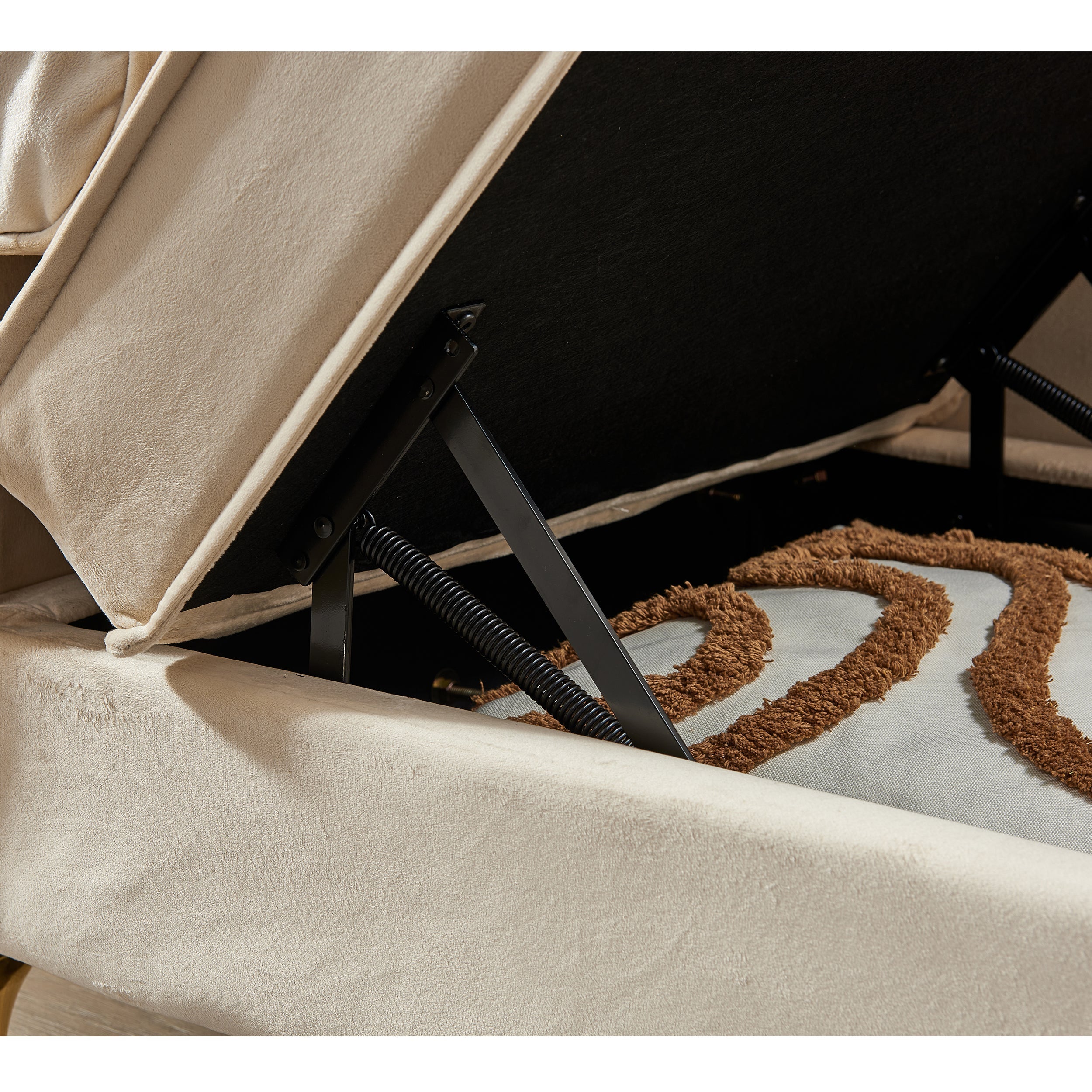 Glam Velvet Upholstered Chaise Lounge Chair