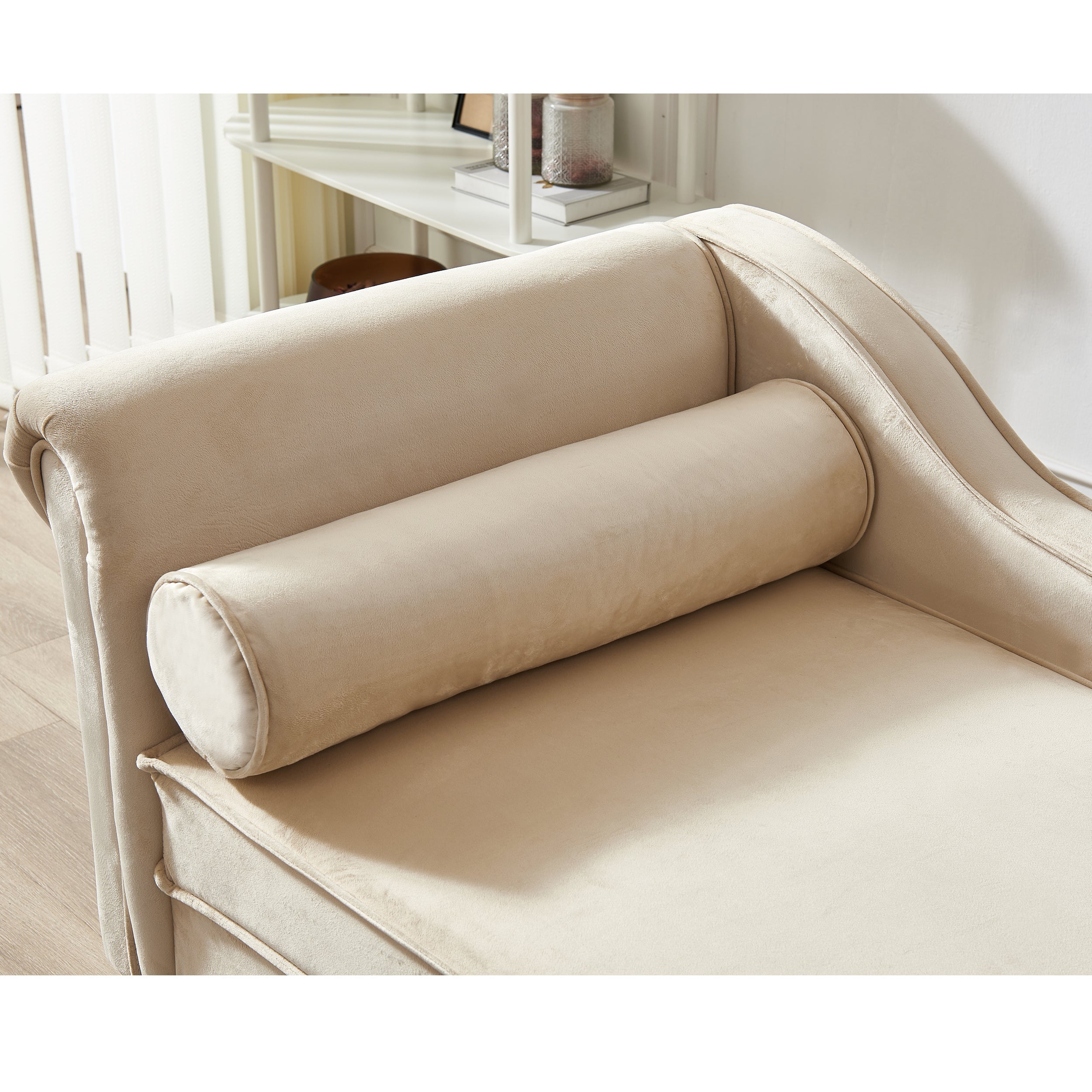 Glam Velvet Upholstered Chaise Lounge Chair