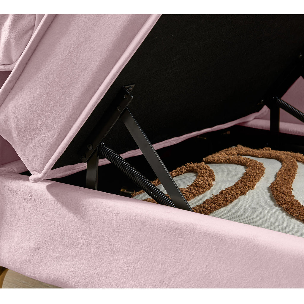 Glam Velvet Upholstered Chaise Lounge Chair