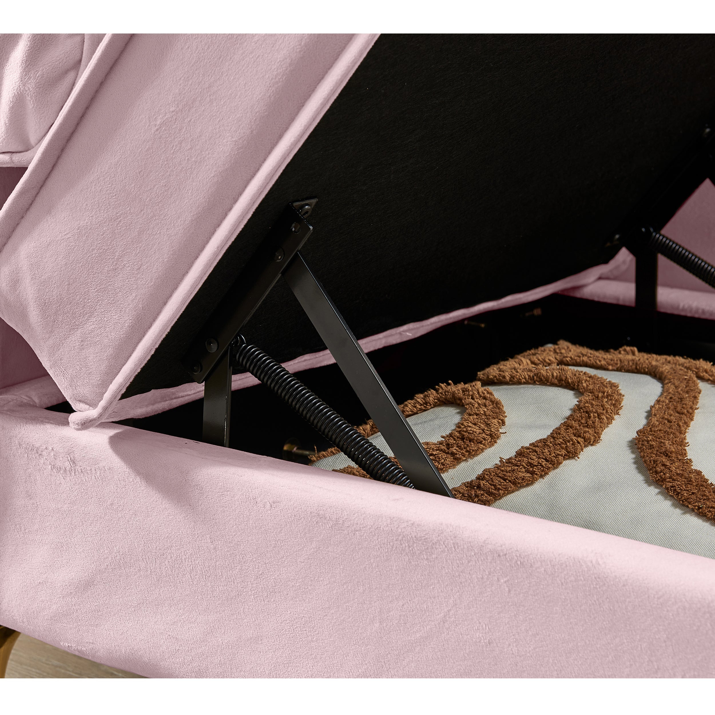 Glam Velvet Upholstered Chaise Lounge Chair