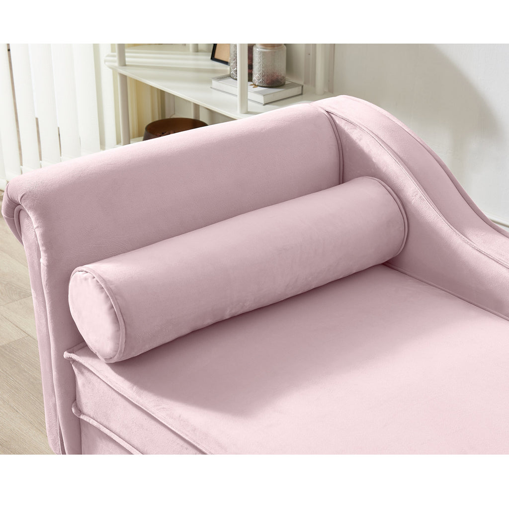Glam Velvet Upholstered Chaise Lounge Chair