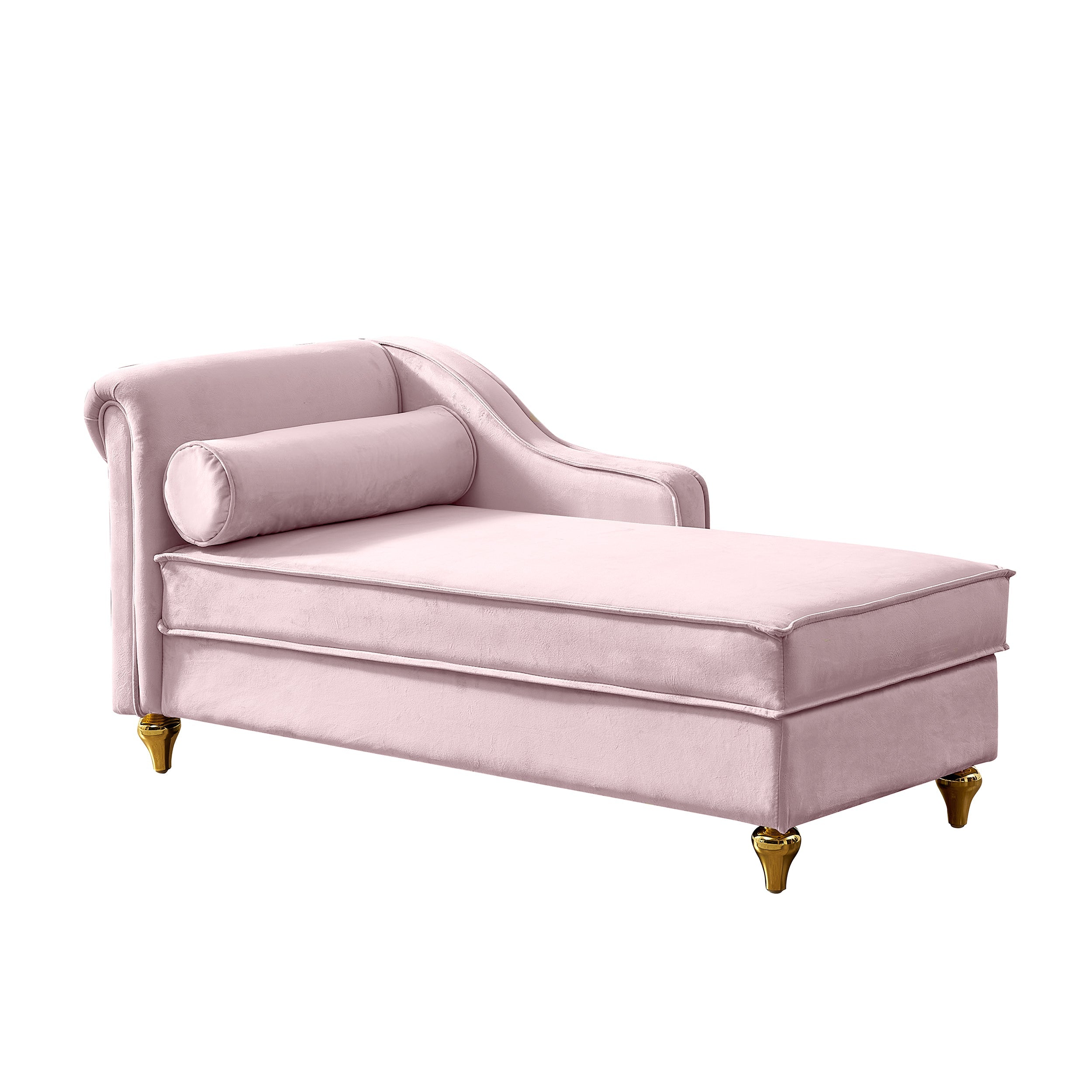 Glam Velvet Upholstered Chaise Lounge Chair