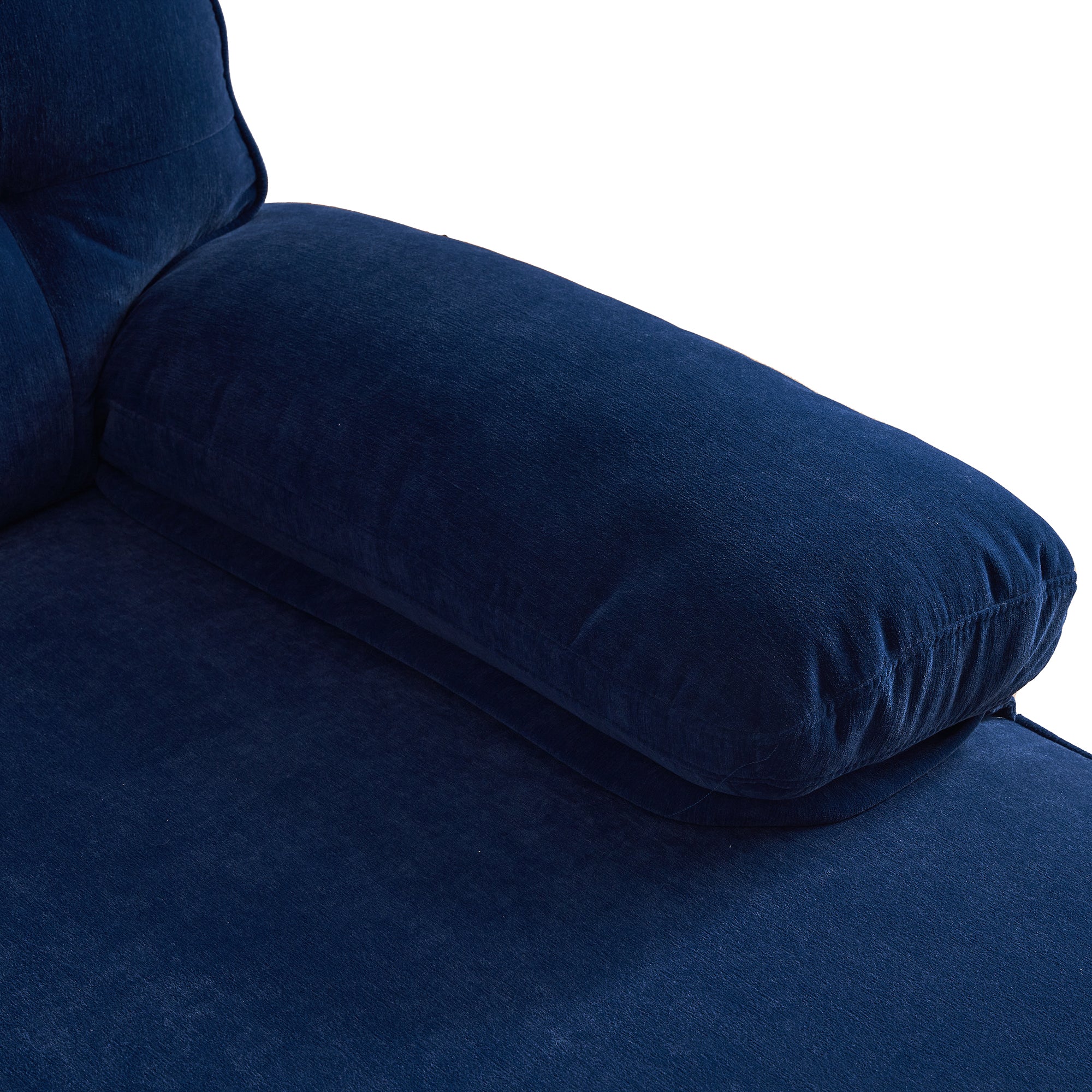 Modern Tufted Velvet L-Shape Sofa