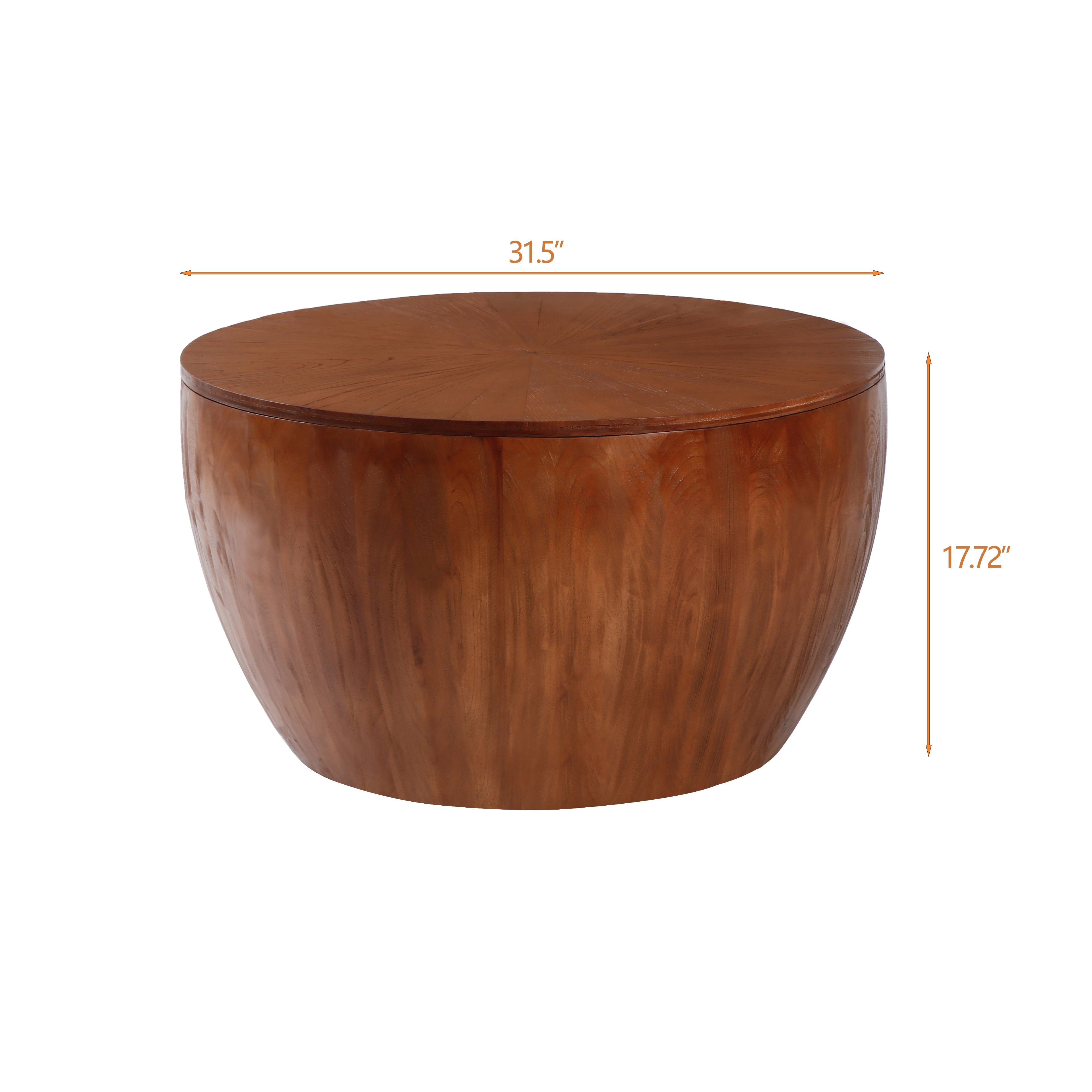 Bucket Shaped Drum Coffee Table